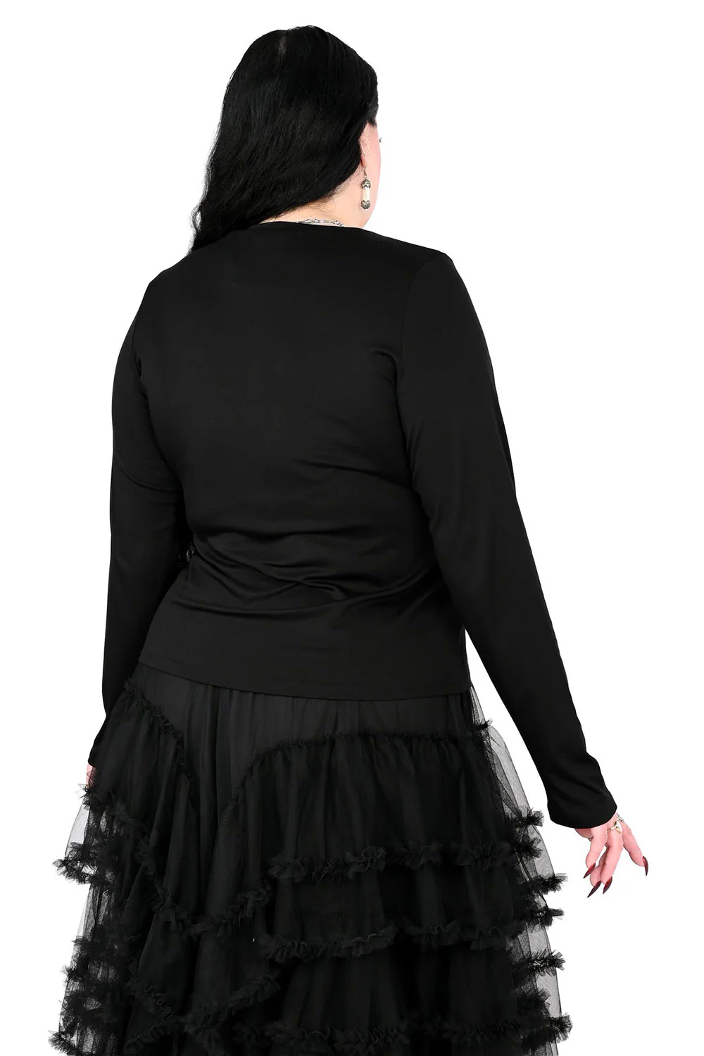 Lace Up Long Sleeve Top - Image 6