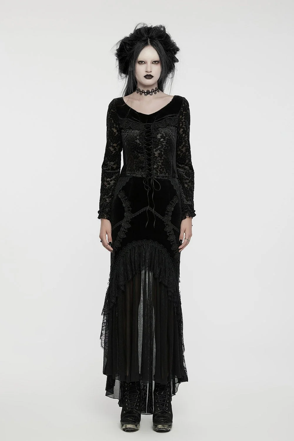 Lamentation Lace-Up Blouse - Image 4