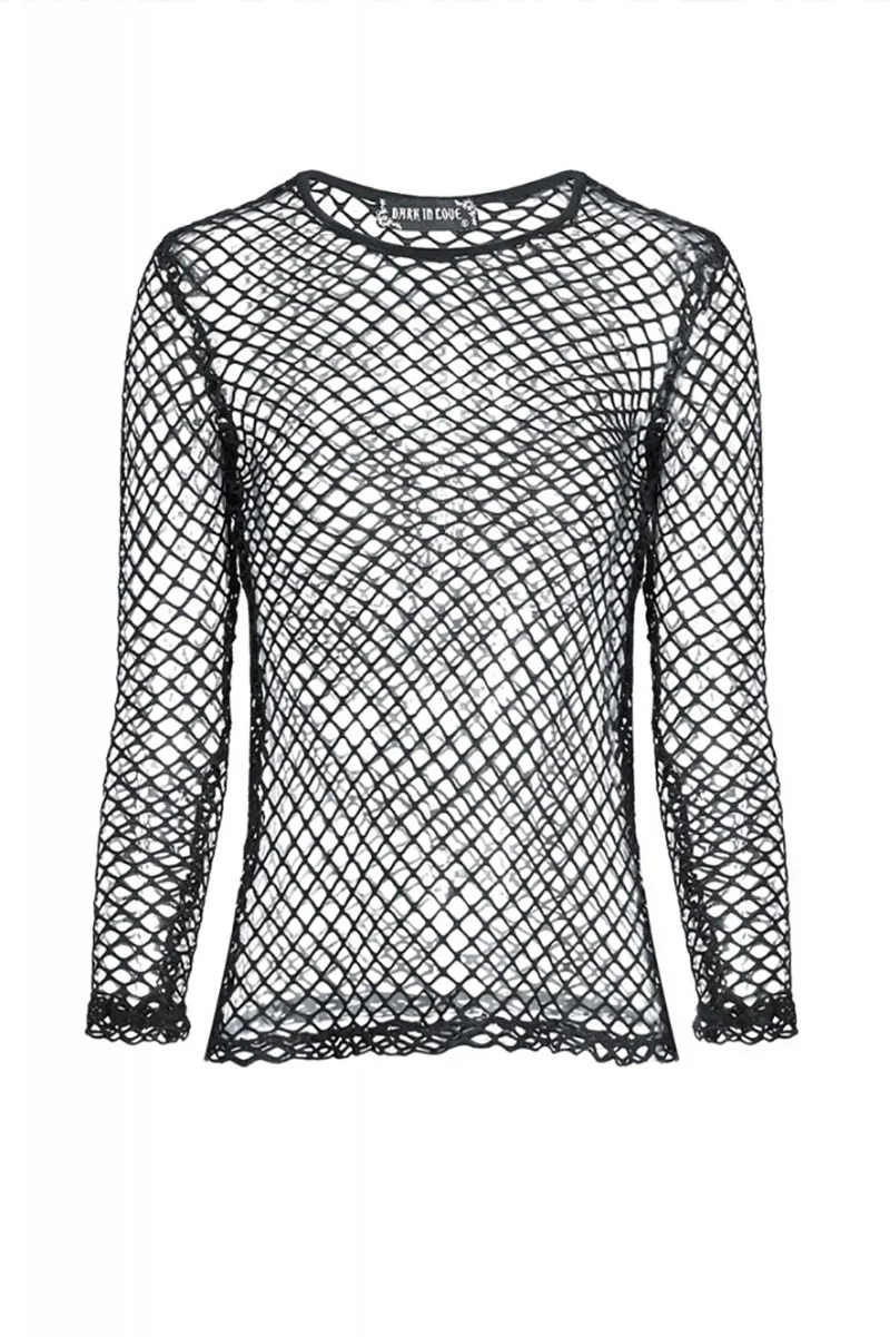 Gloomstone Fishnet Long Sleeve Top - Image 5