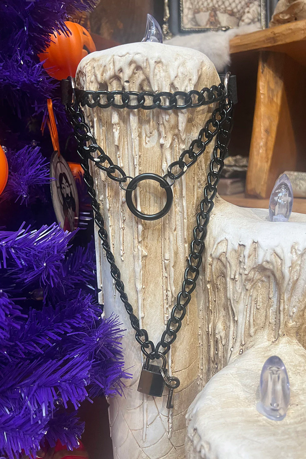 Layered Chain Choker Necklace - Image 9