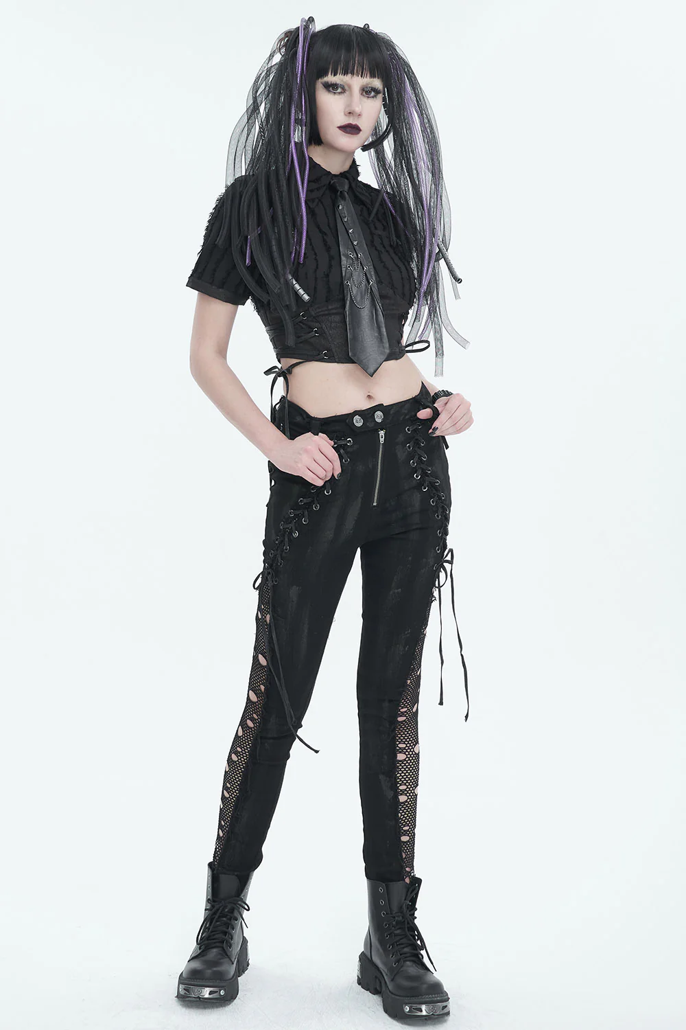 Leather Punk Necktie - Image 4