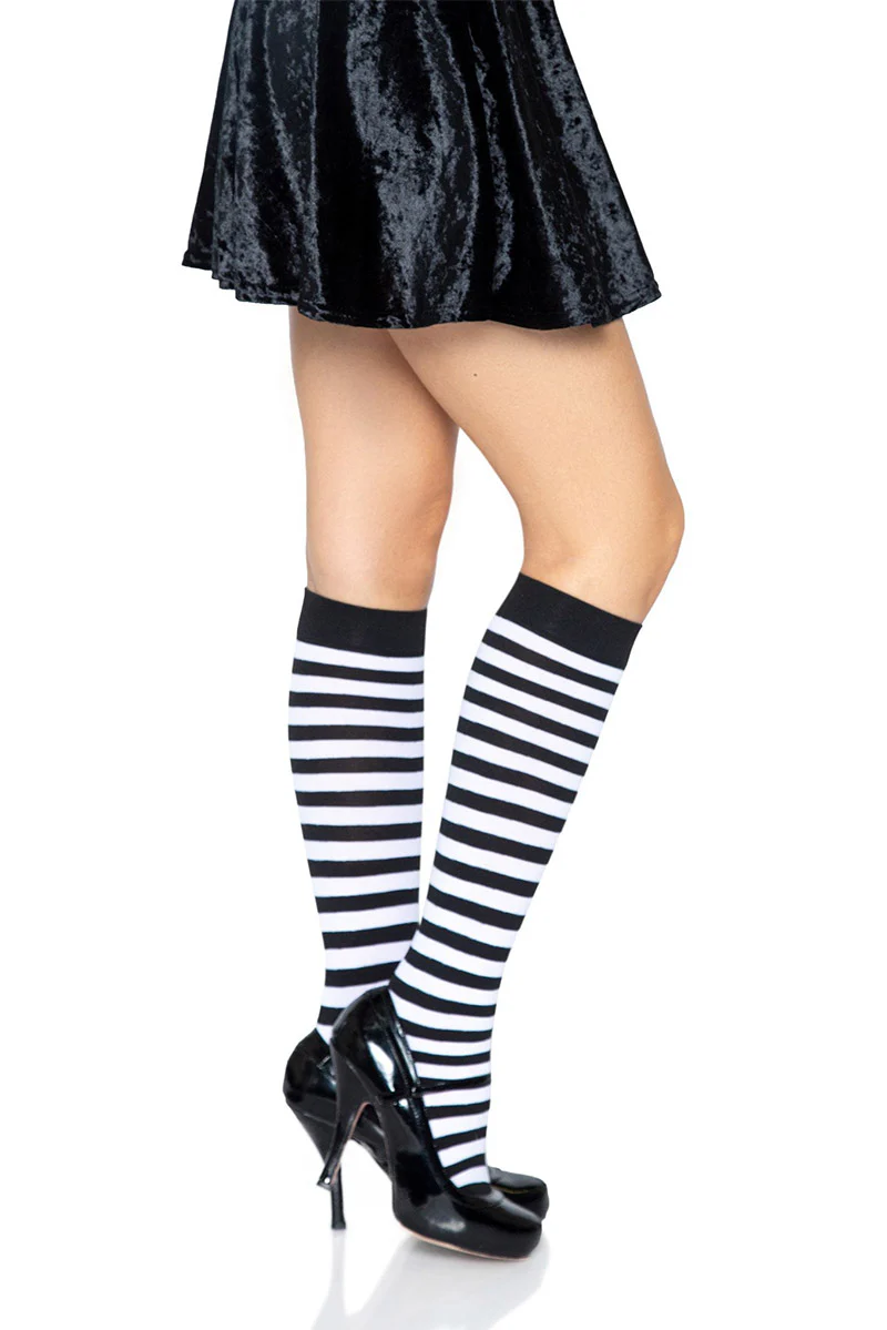 Striped Knee High Stockings - Image 2