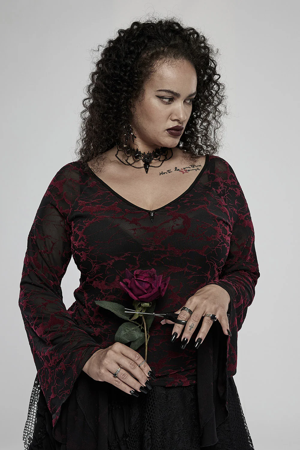 Lenore Gothic Raven Choker - Image 4