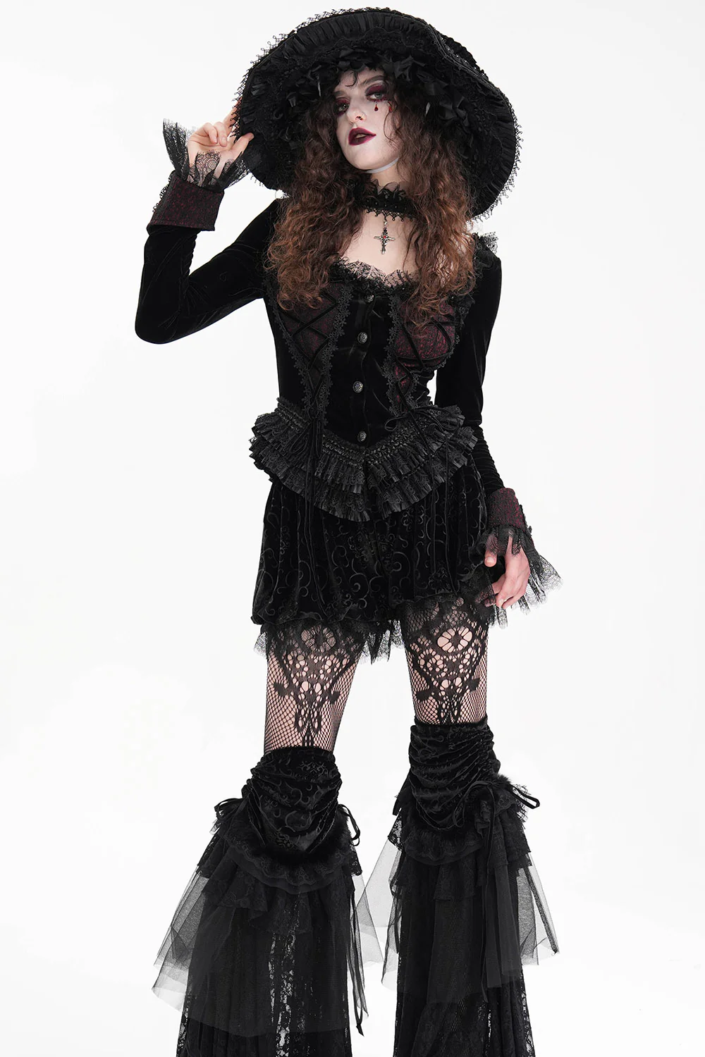 Lestat Victorian Goth Top - Image 5