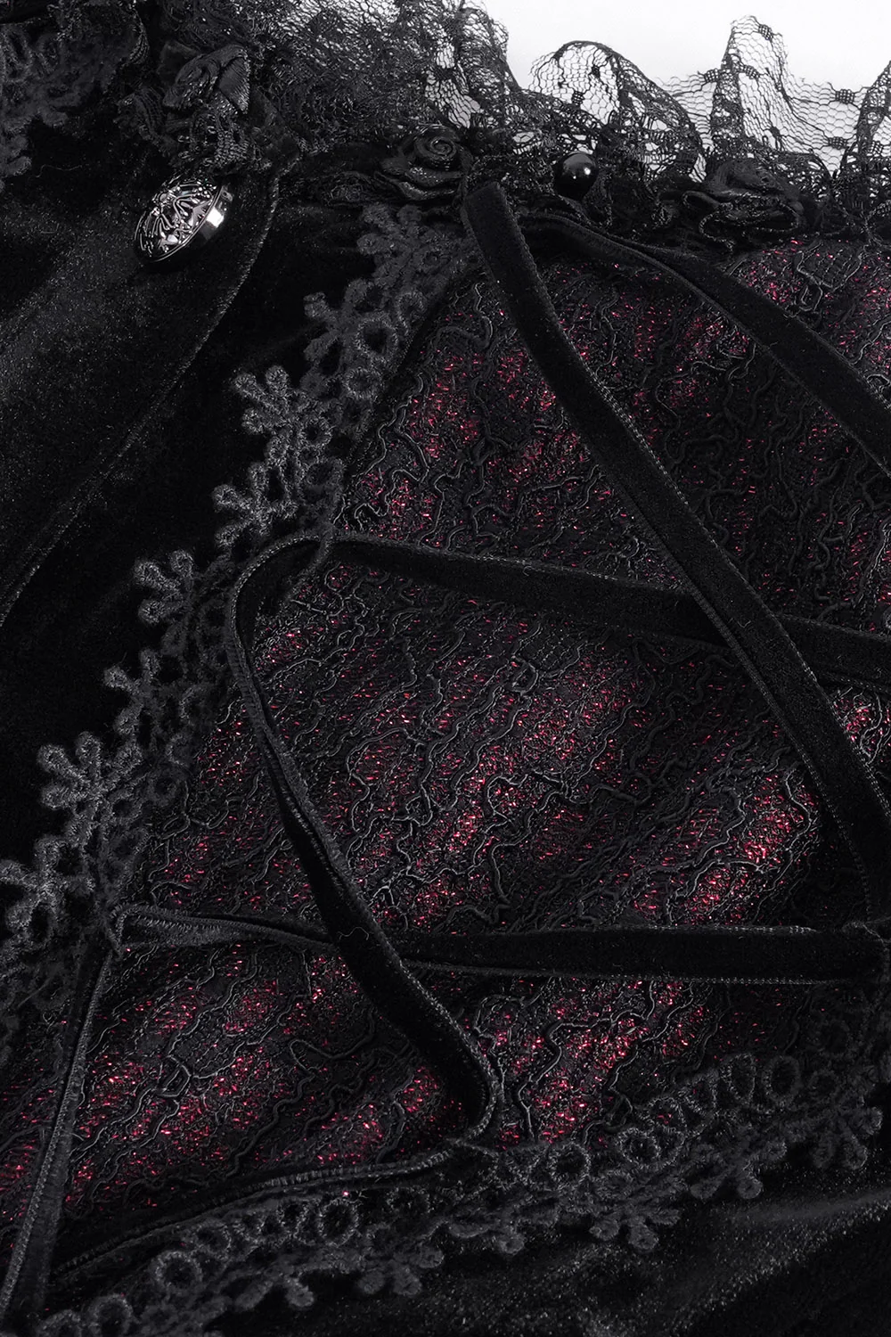 Lestat Victorian Goth Top - Image 8