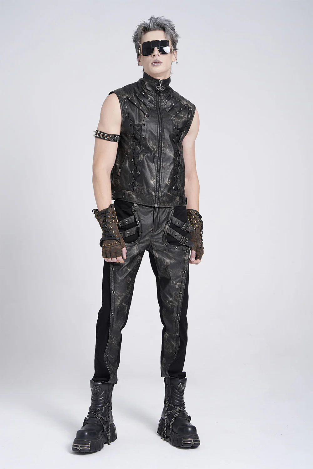 Leviathan Distressed Punk Pants - Image 2