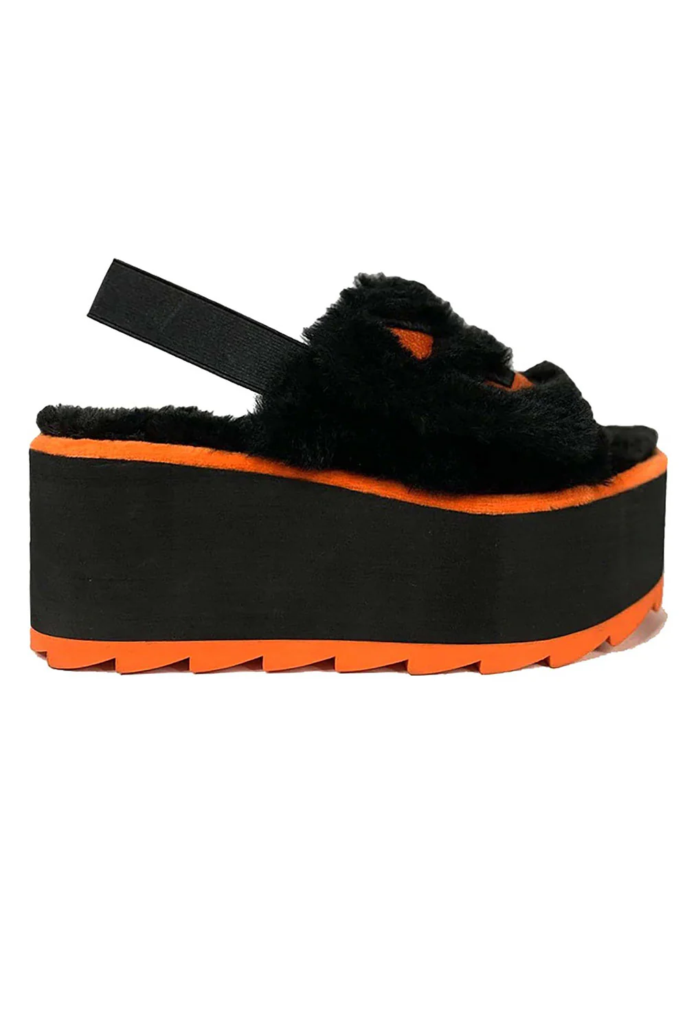 Lilly Jack Platform Slides [BLACK/ORANGE] - Image 2