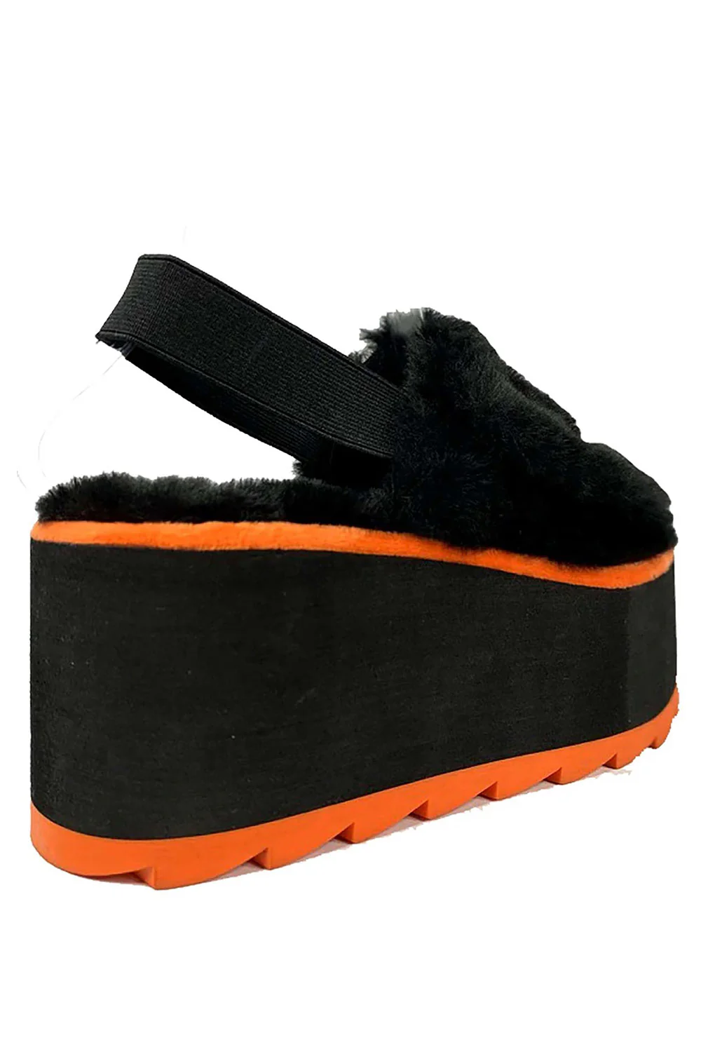 Lilly Jack Platform Slides [BLACK/ORANGE] - Image 6