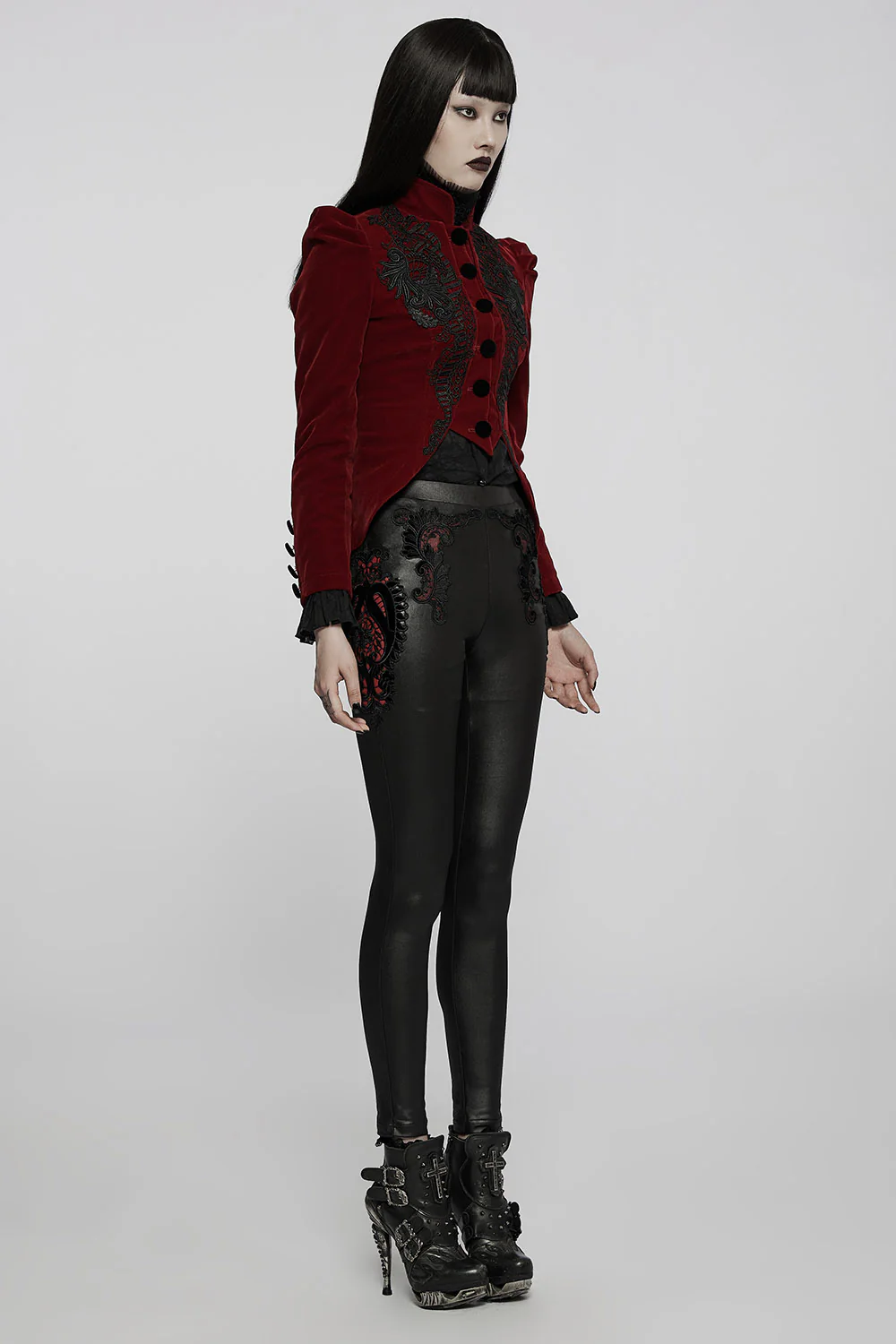 Liquid Lace Wet Look Leggings - Image 2