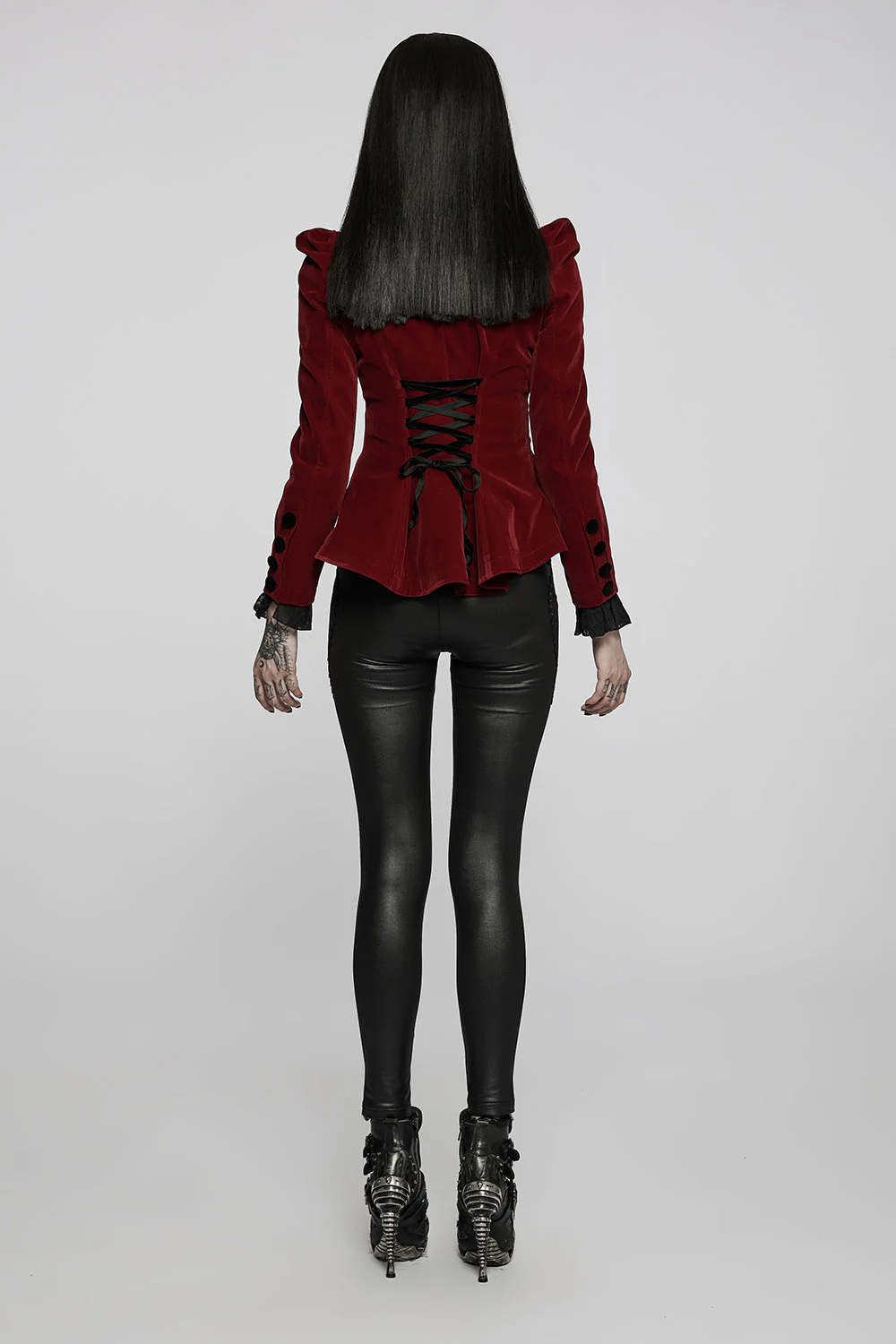 Liquid Lace Wet Look Leggings - Image 3
