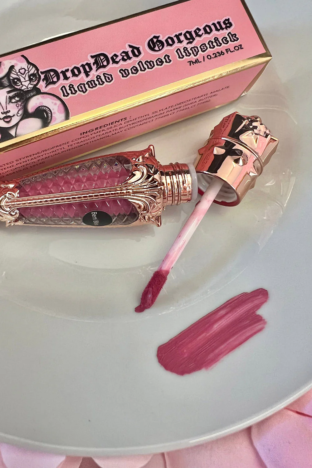 Liquid Velvet Lipstick [Berri Bliss] - Image 3