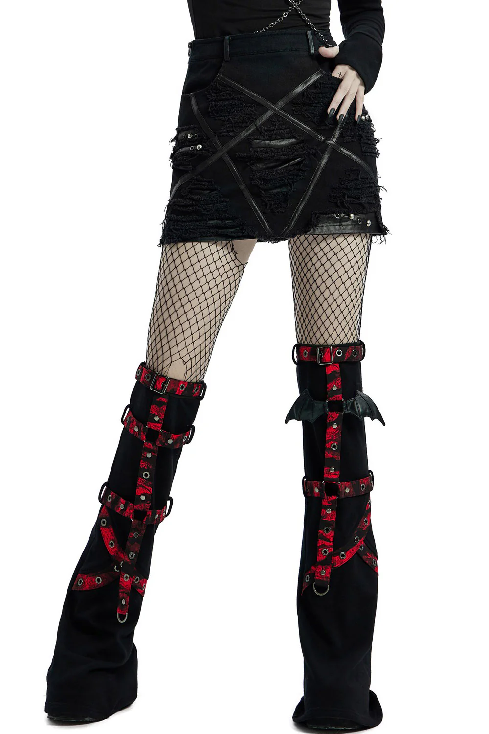 Little Black Raincloud Mini Skirt