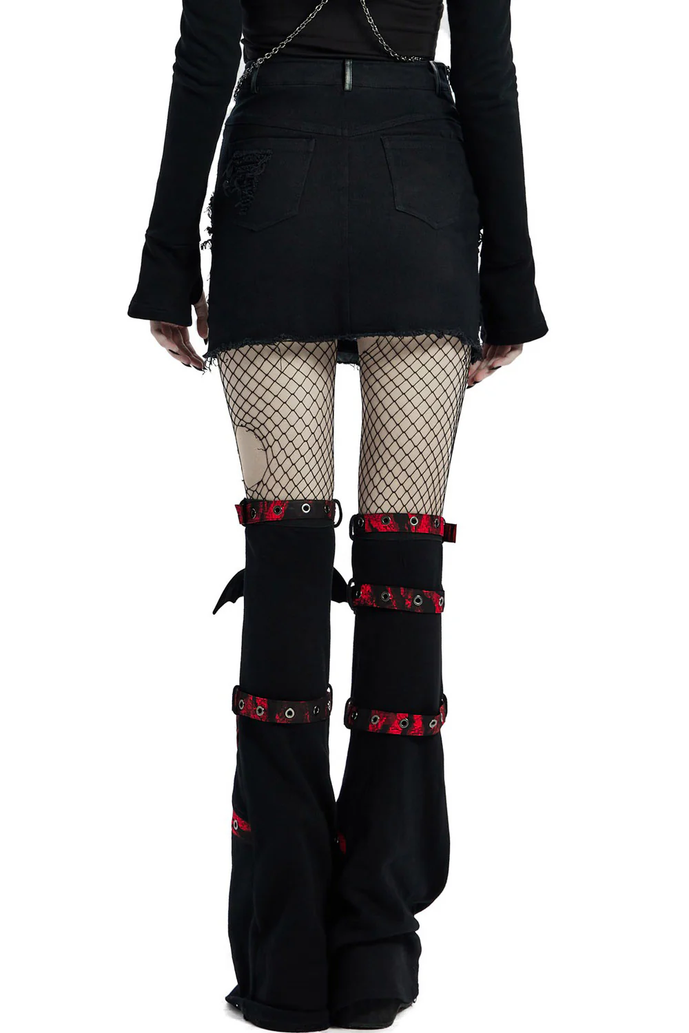 Little Black Raincloud Mini Skirt - Image 4