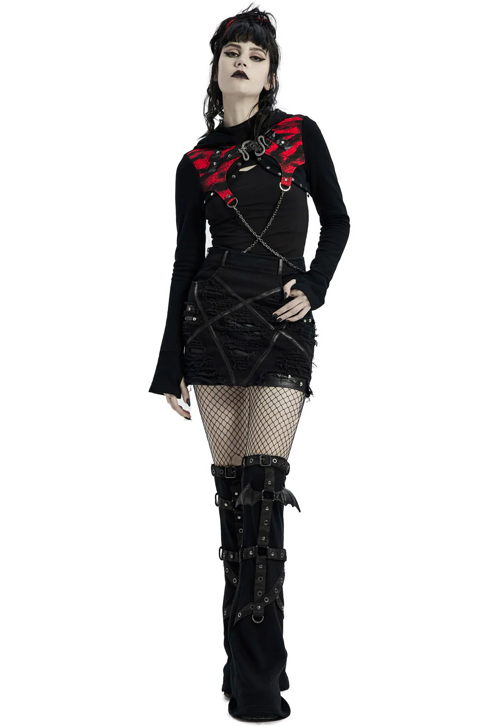 Little Black Raincloud Mini Skirt - Image 5