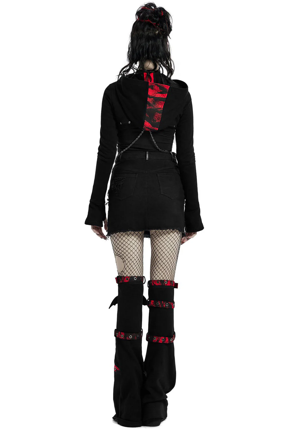 Little Black Raincloud Mini Skirt - Image 7