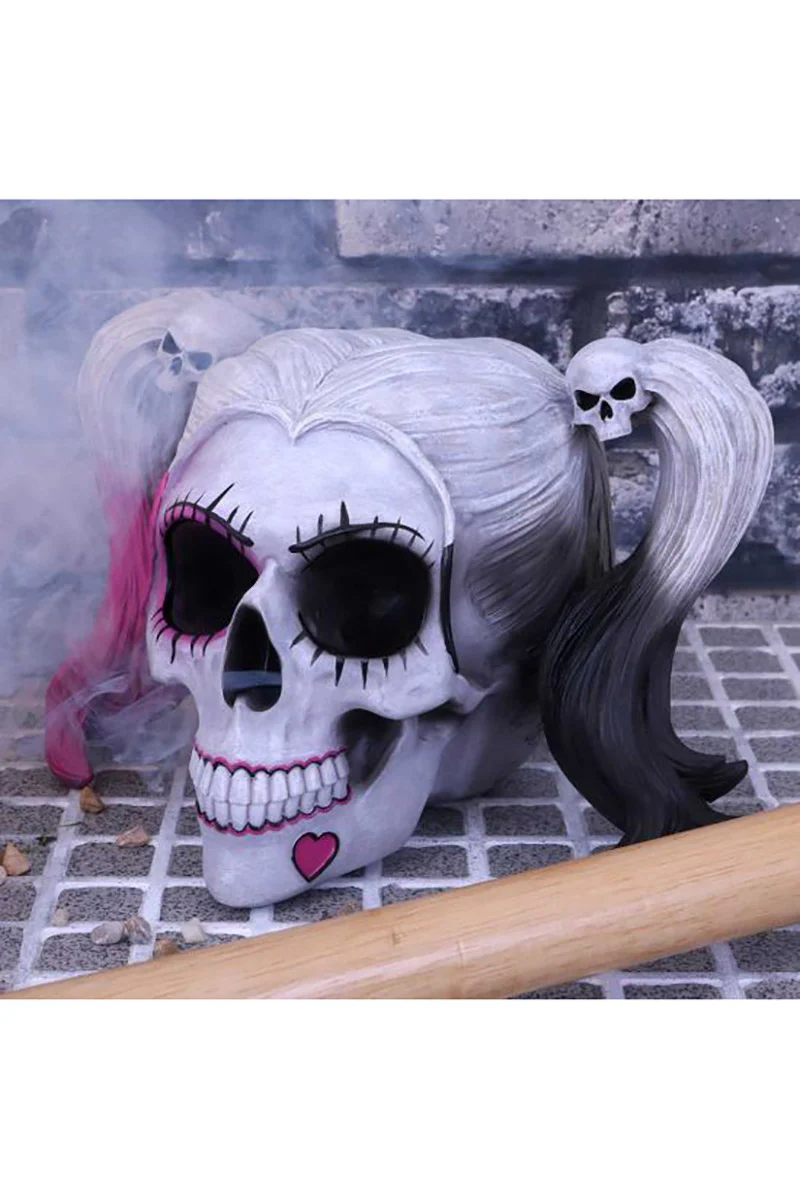Little Monster Harley Skull Statue - Image 2