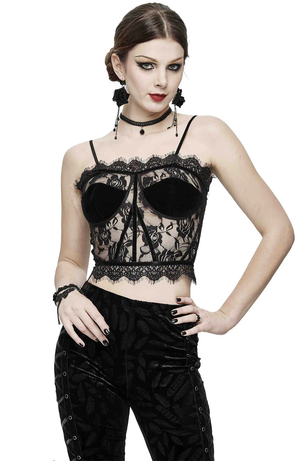 Lore Lace Crop Top - Image 2