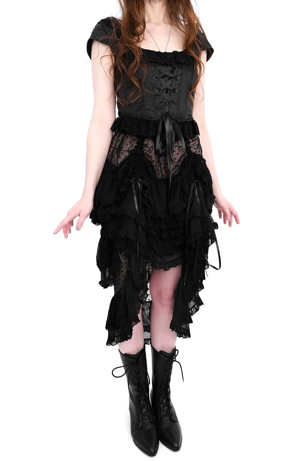 Lottie Mesh Ruffle Skirt - Image 2