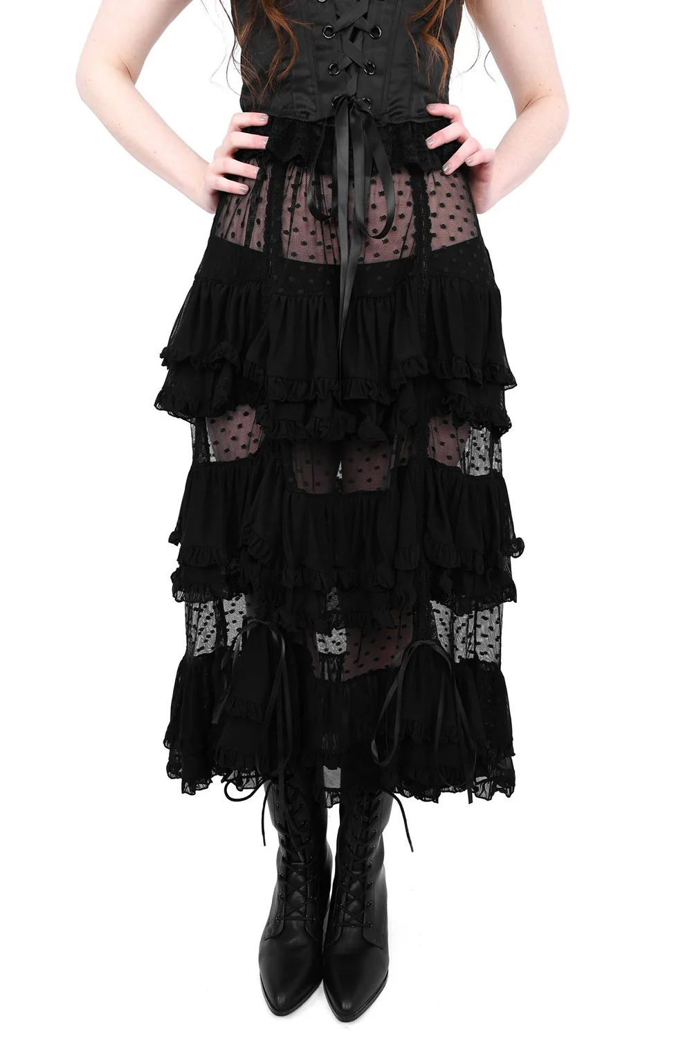 Lottie Mesh Ruffle Skirt - Image 3