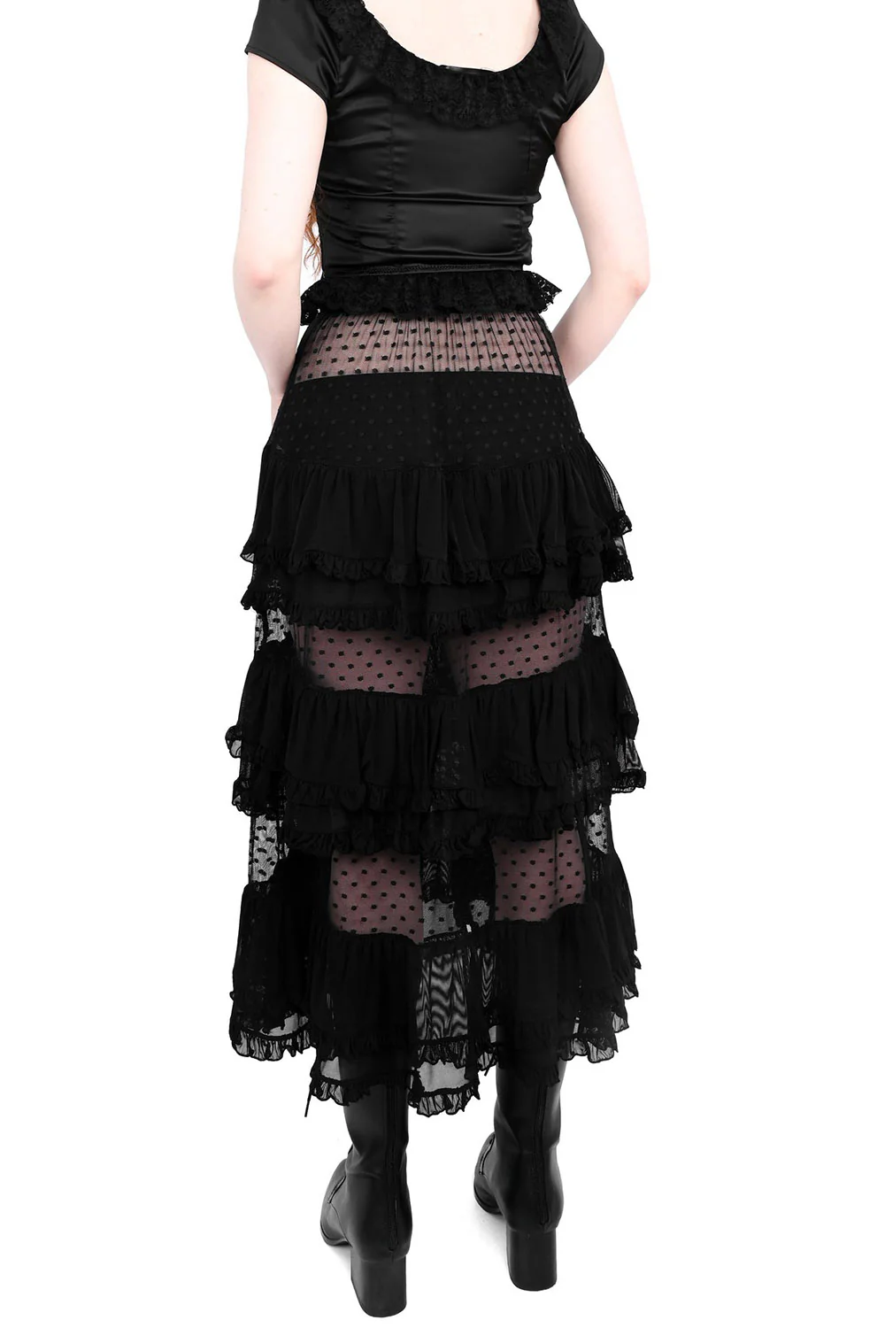 Lottie Mesh Ruffle Skirt - Image 4