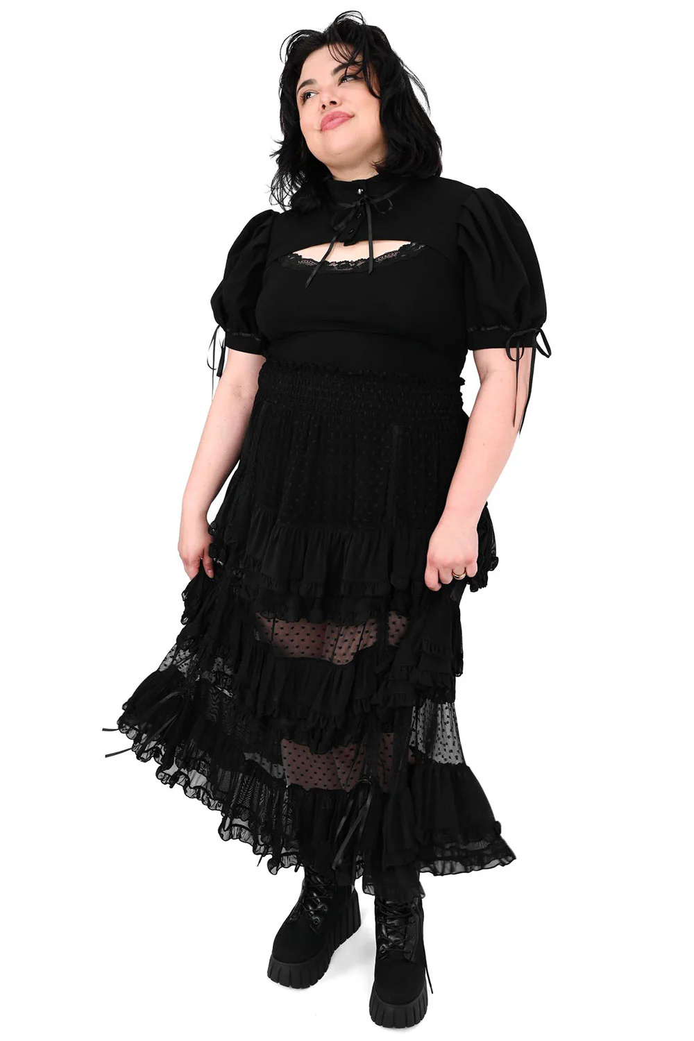 Lottie Mesh Ruffle Skirt - Image 6
