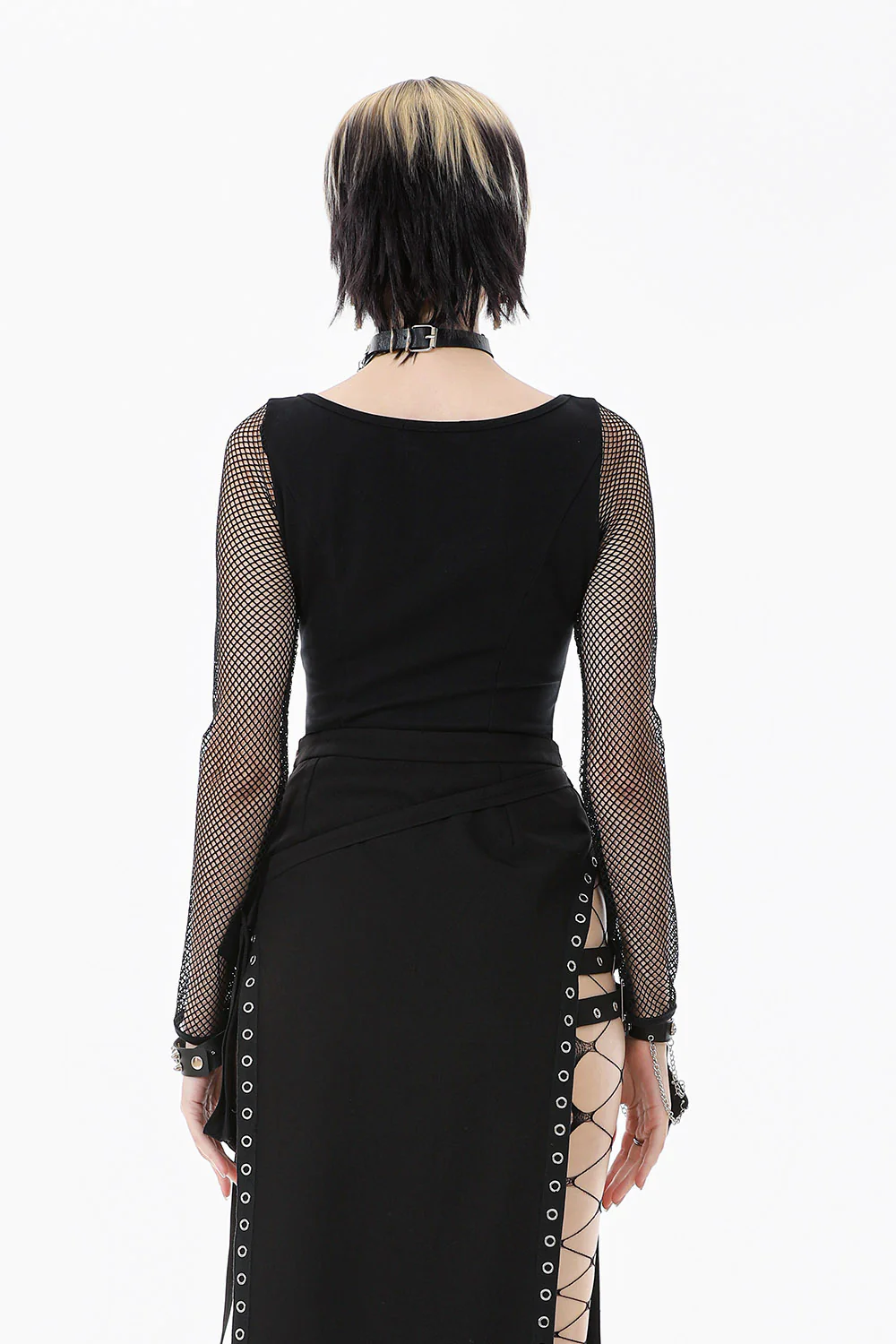 Luna Eclipse Cotton Fishnet Top - Image 4