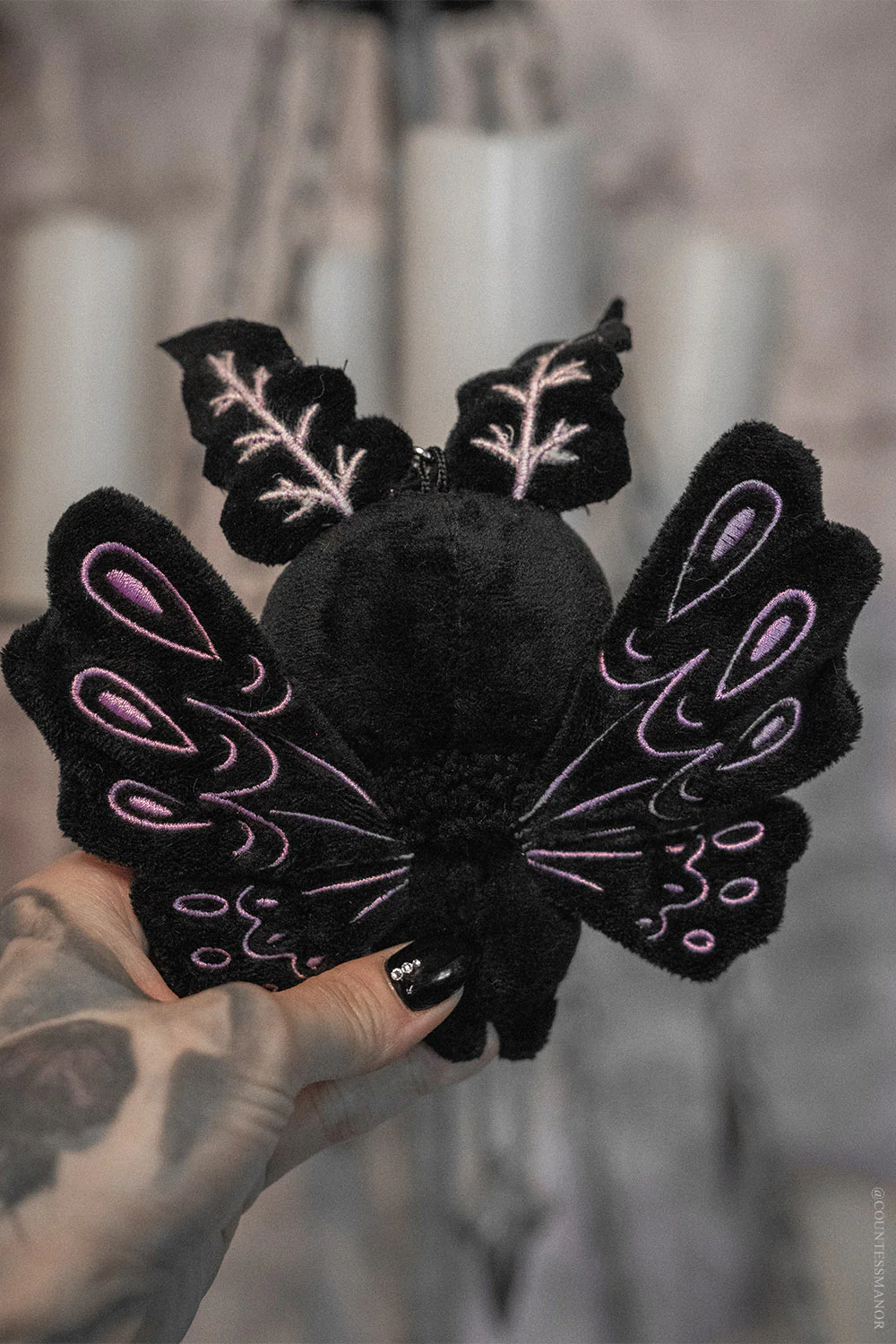 Lunar Moth Plush Keychain - Image 2