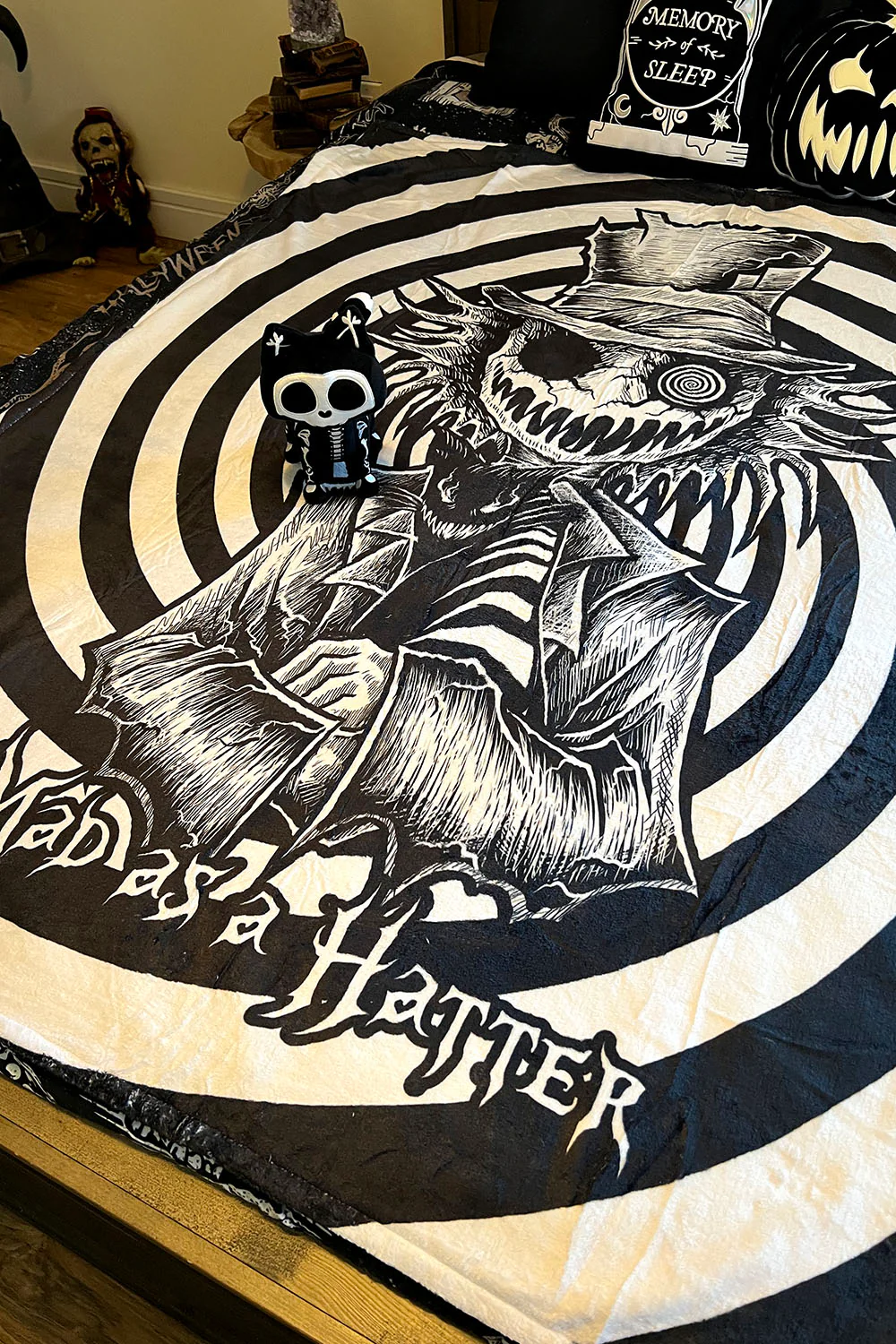 Mad as a Hatter Throw Blanket - Image 3