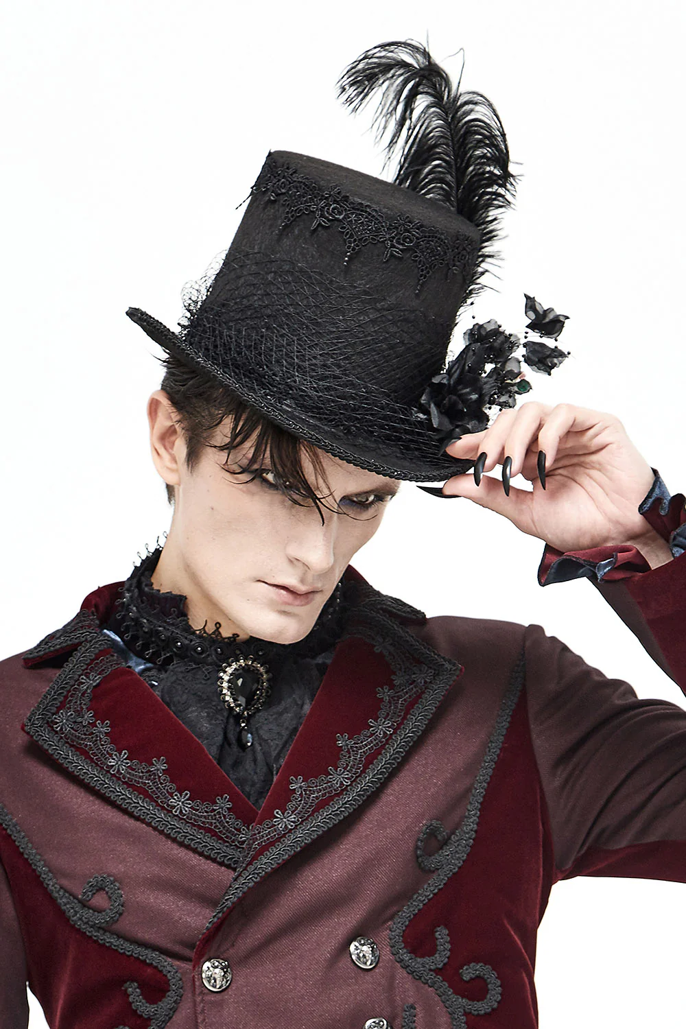 Mad Hatter Veiled Top Hat