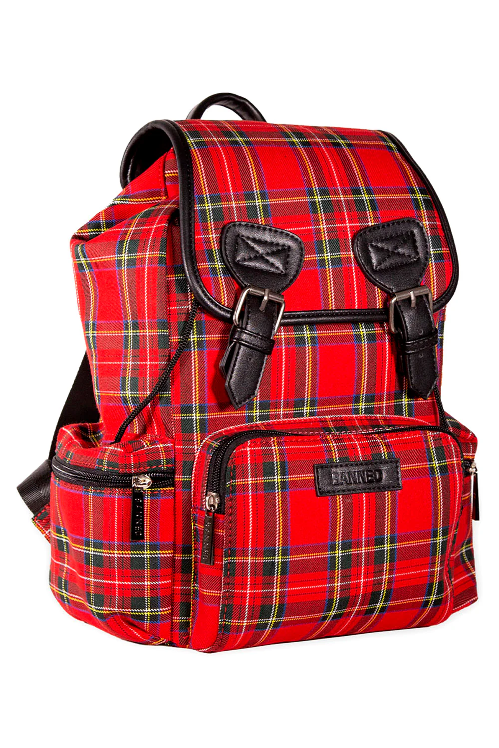 Mad Plaid Backpack [RED PLAID] - Image 2