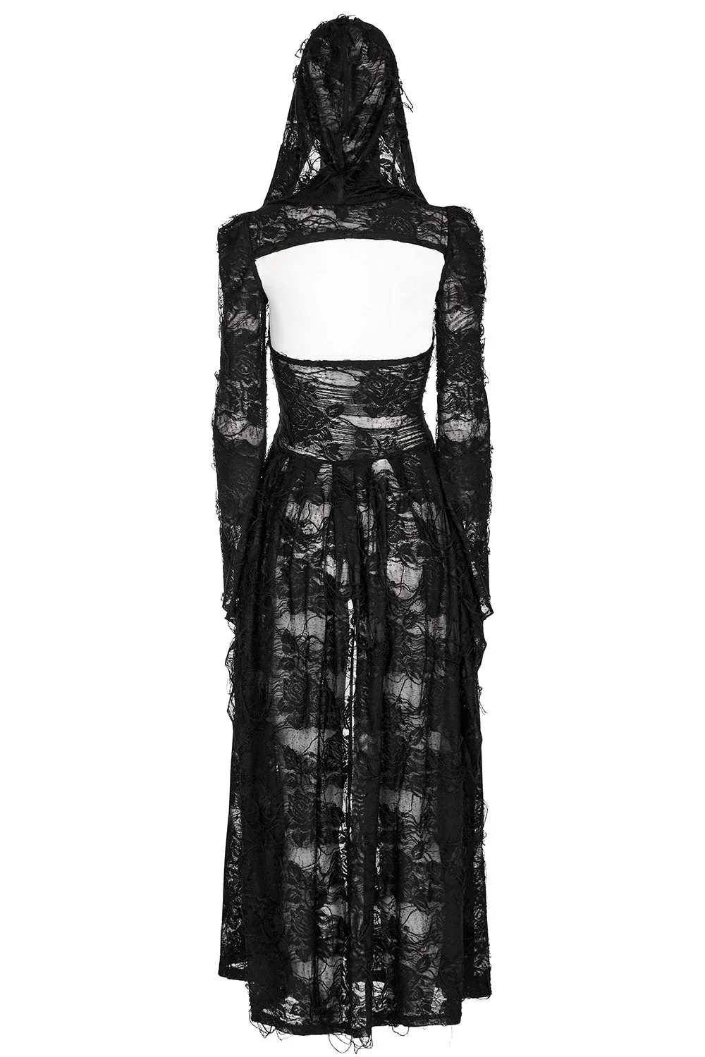Mage Distressed Hooded Dress Set - Image 9