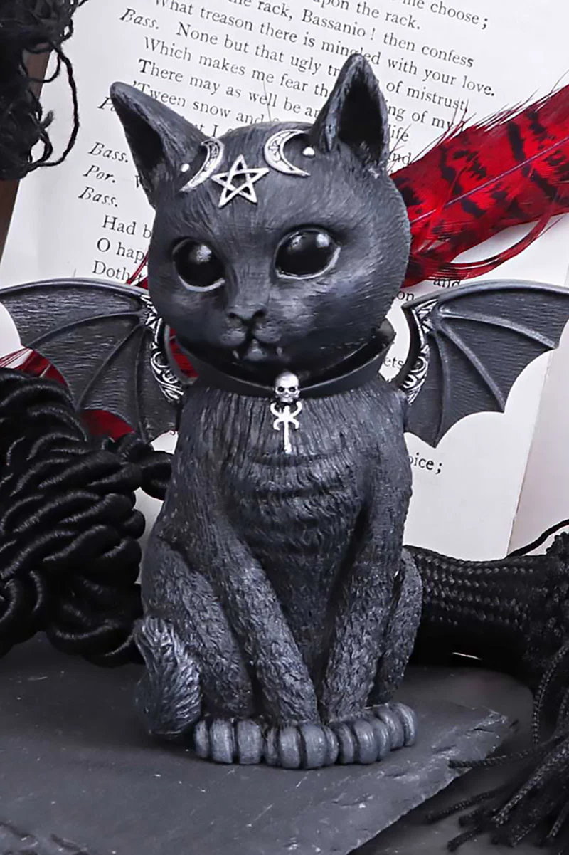 Malpuss Winged Occult Cat Figurine - Image 2