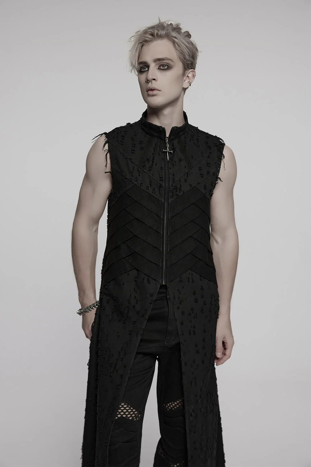 Malware Distressed Trench Coat - Image 2
