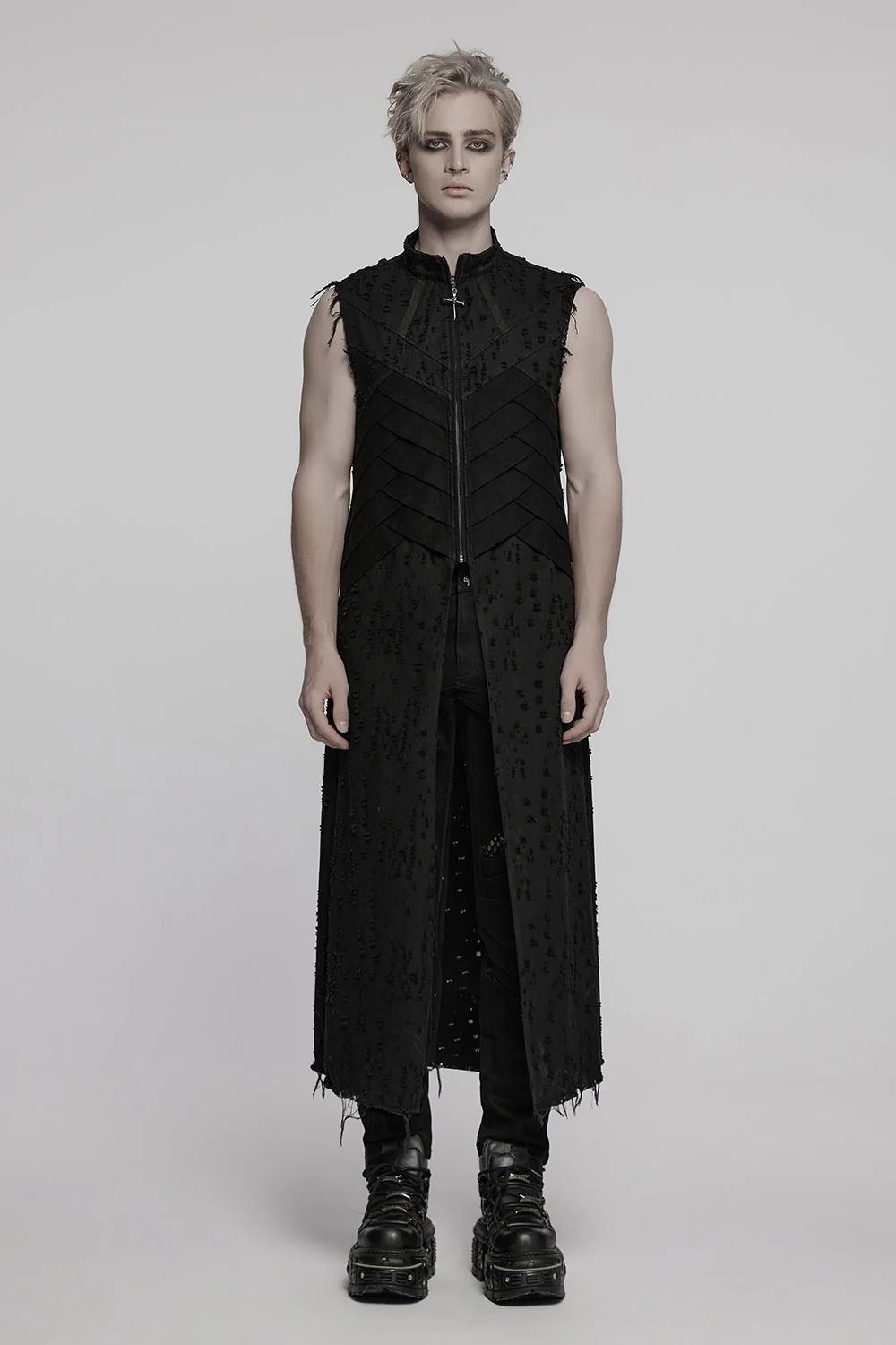 Malware Distressed Trench Coat - Image 3