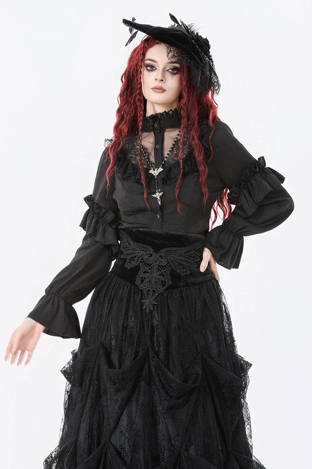 Manor Haunt Ruffled Blouse - Image 4