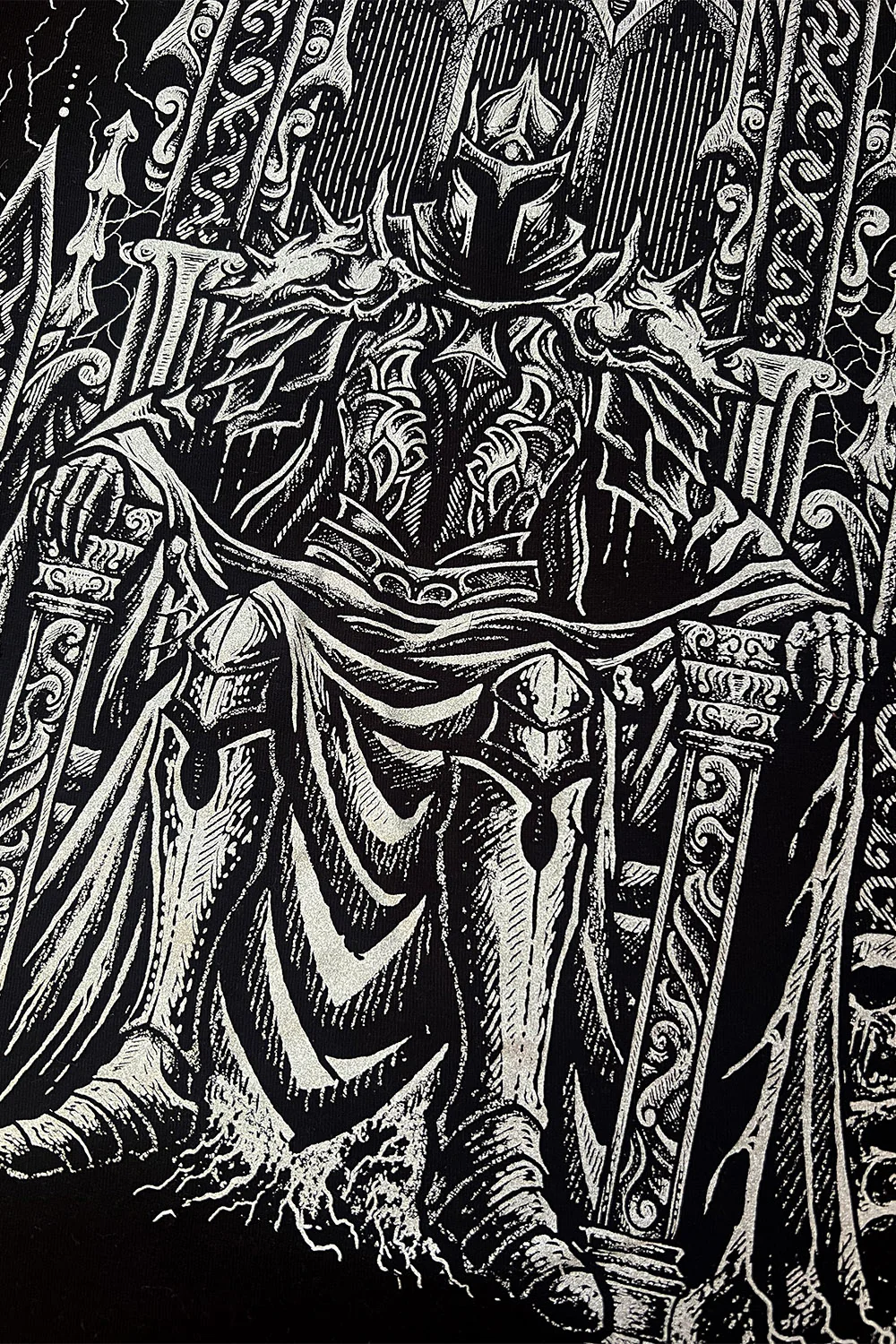 Medieval Knight Sweatshirt [Metallic Silver] - Image 2