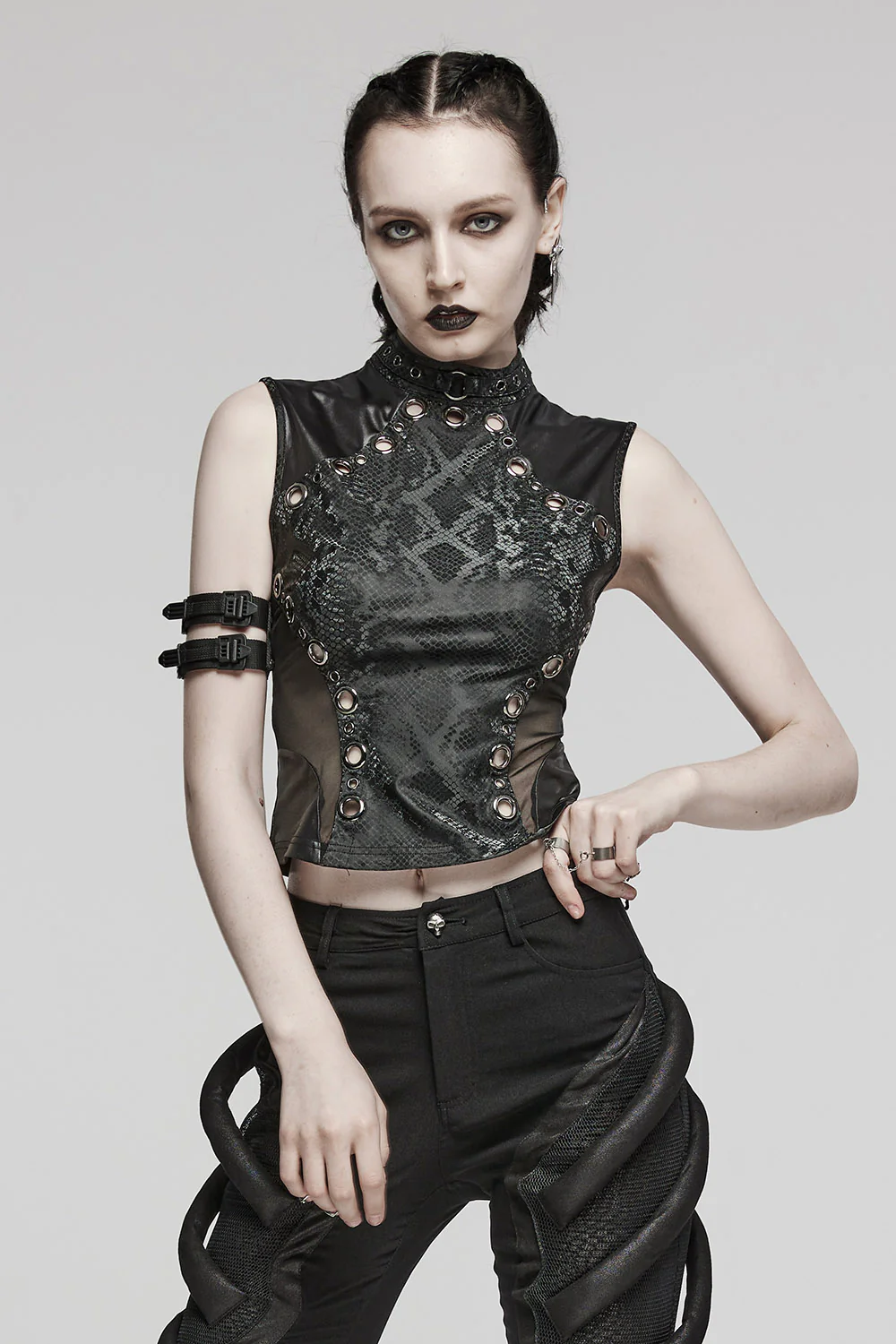 Medusa's Myth Cropped Tank Top - Image 2