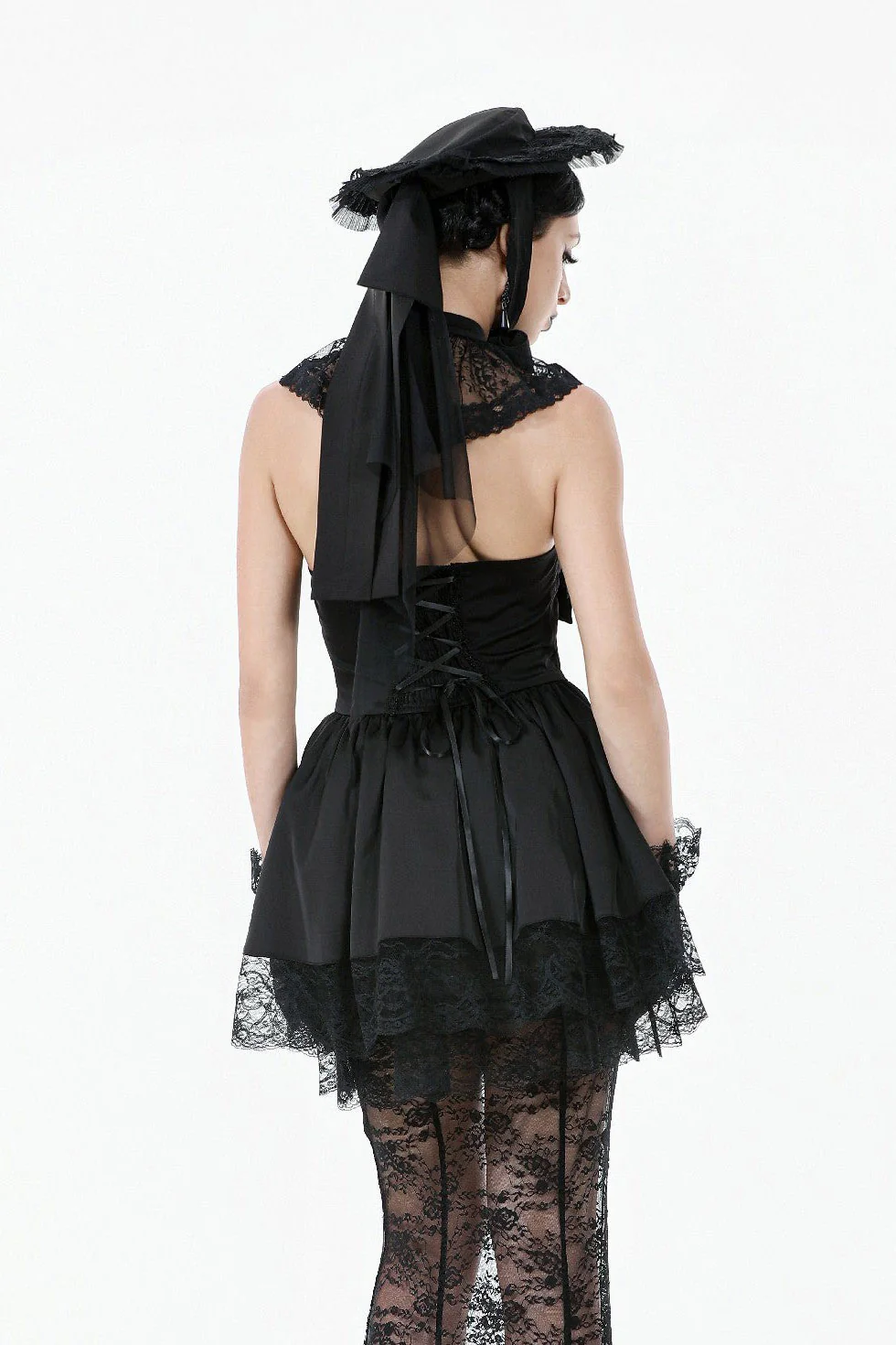 Memento Mori Veiled Vintage Hat - Image 2