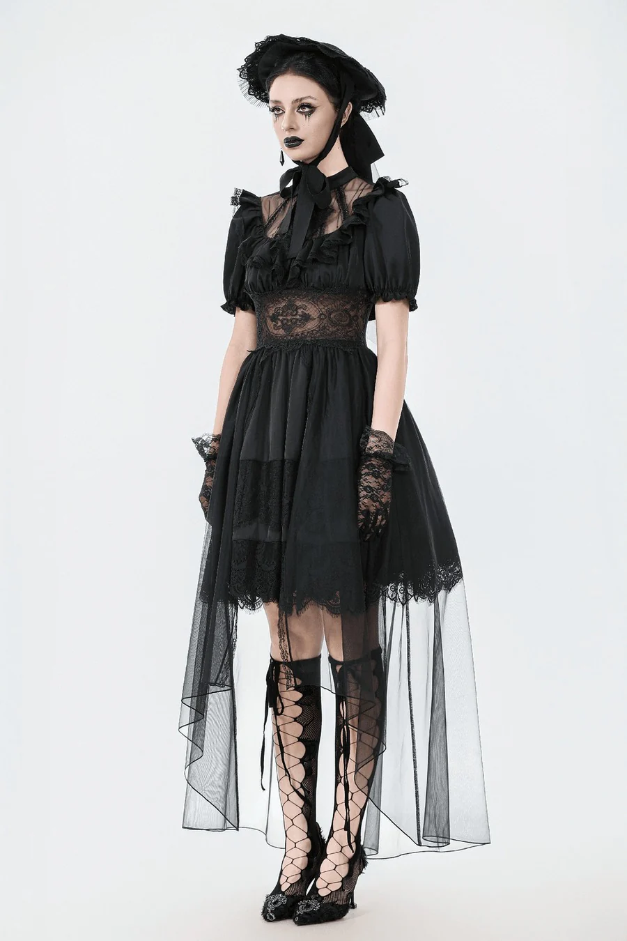 Memento Mori Veiled Vintage Hat - Image 4