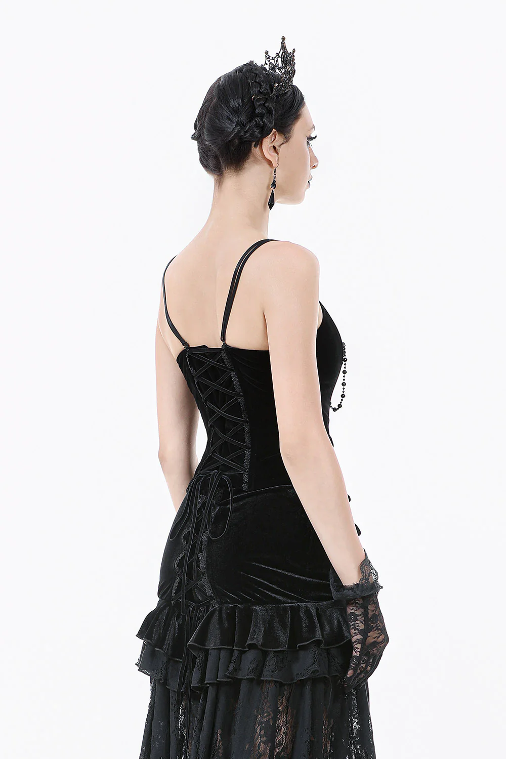 Merlot Lace-Up Corset Top - Image 8