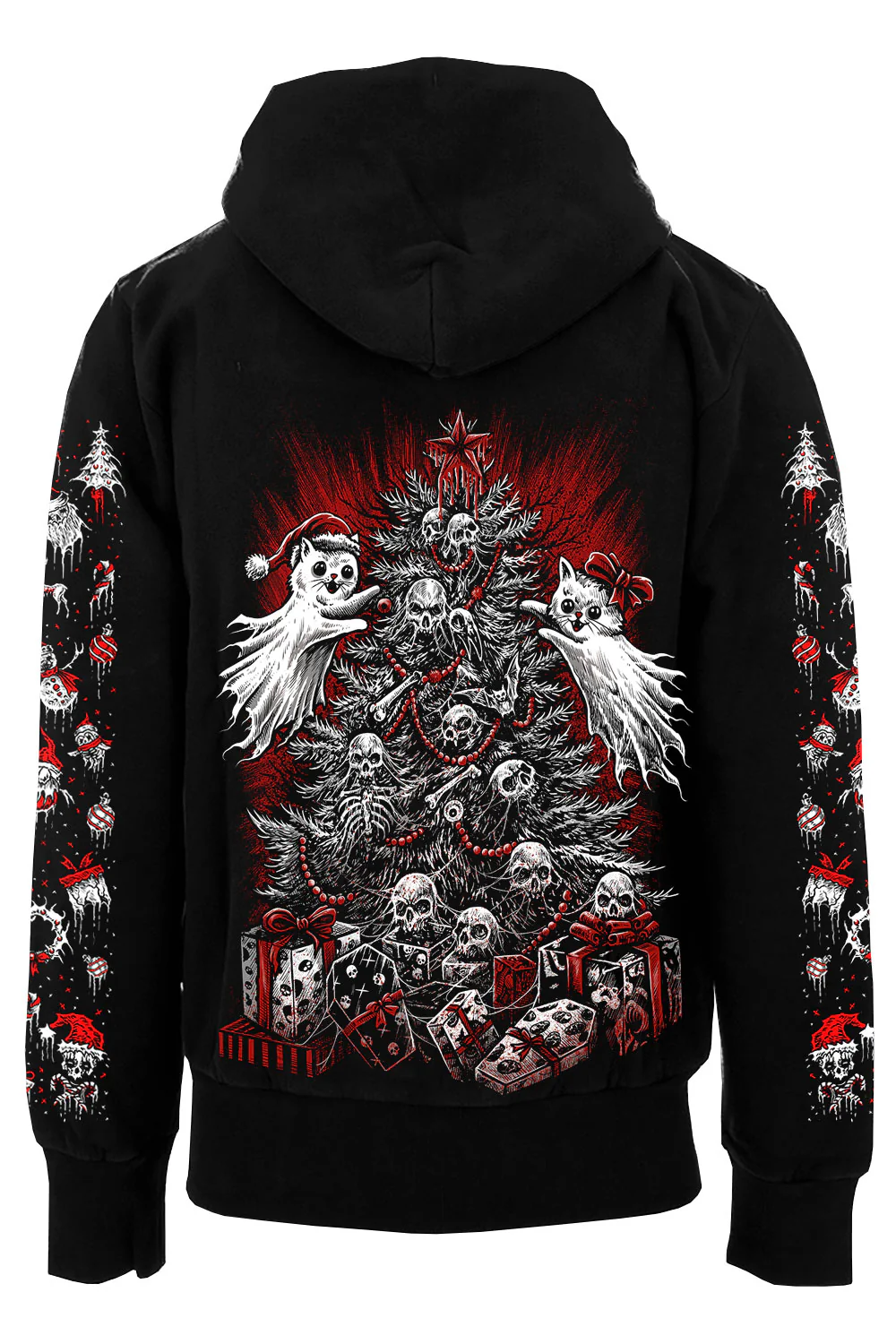 Merry Catmas Hoodie - Image 3