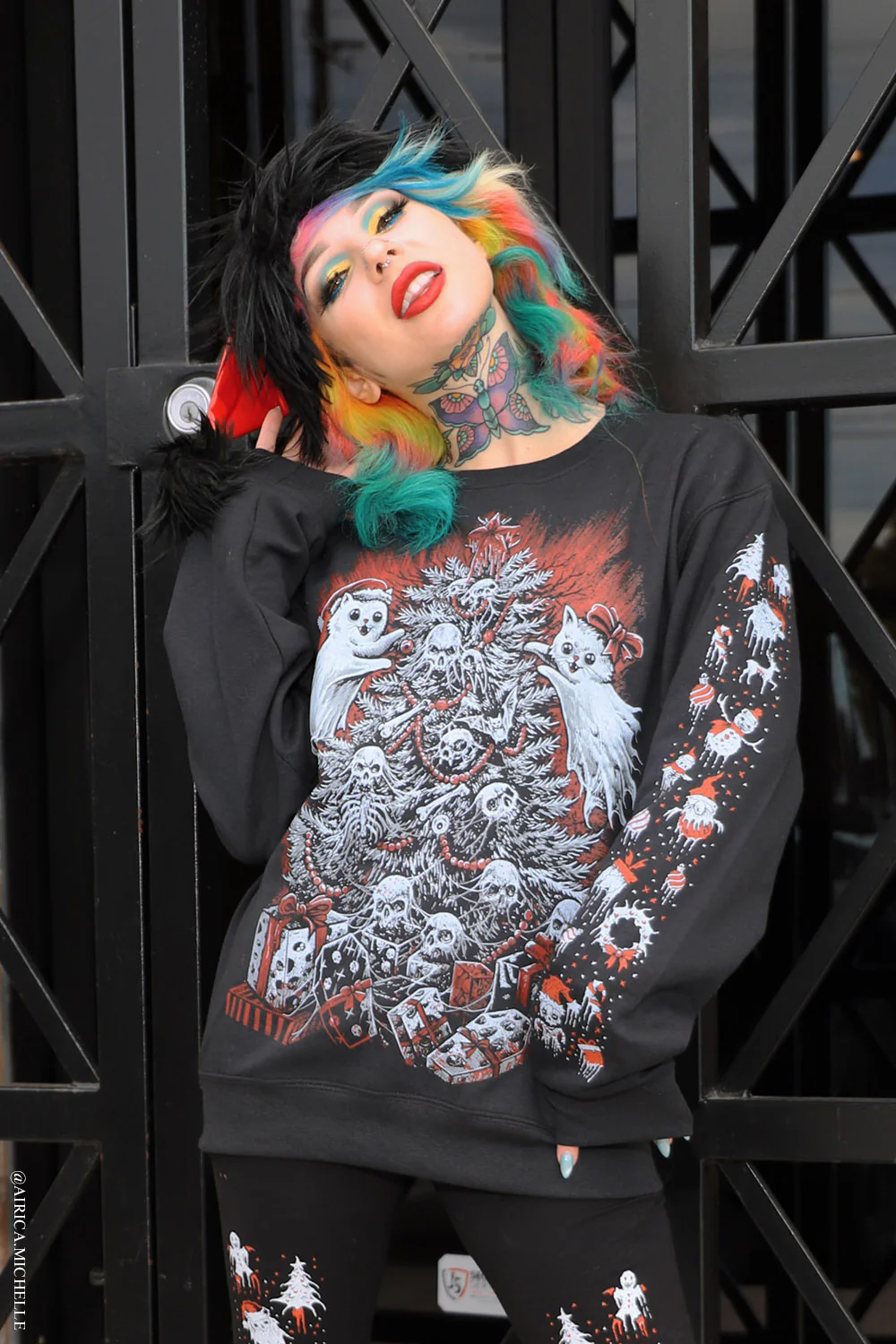 Merry Catmas Sweatshirt - Image 2