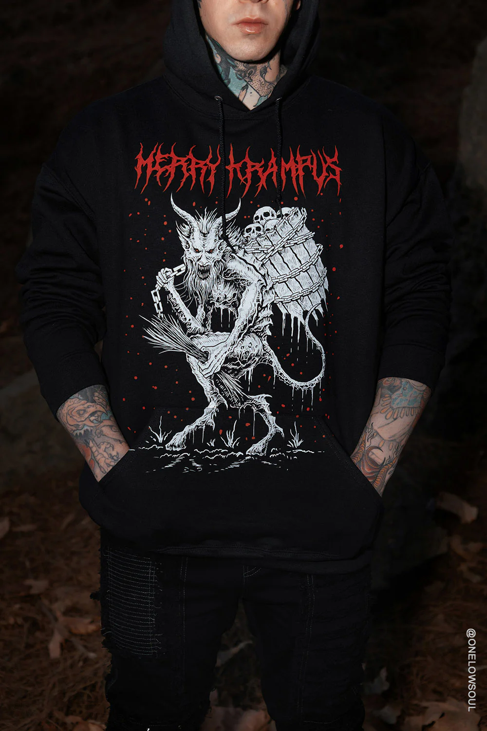 Merry Krampus Hoodie - Image 2
