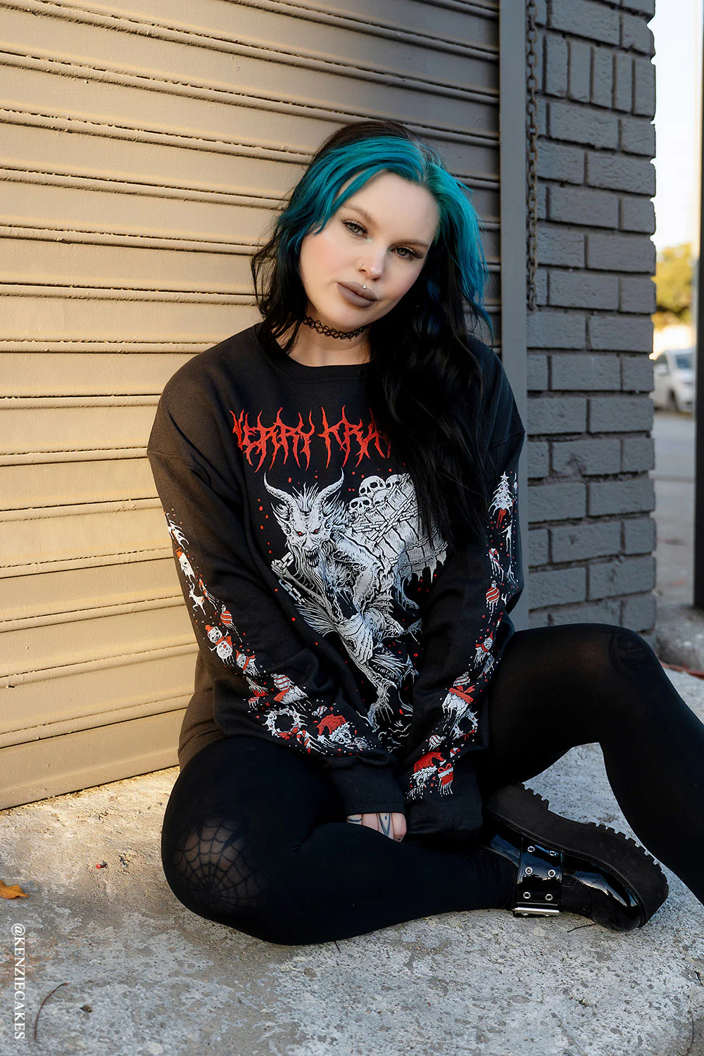 Merry Krampus Sweatshirt - Image 7
