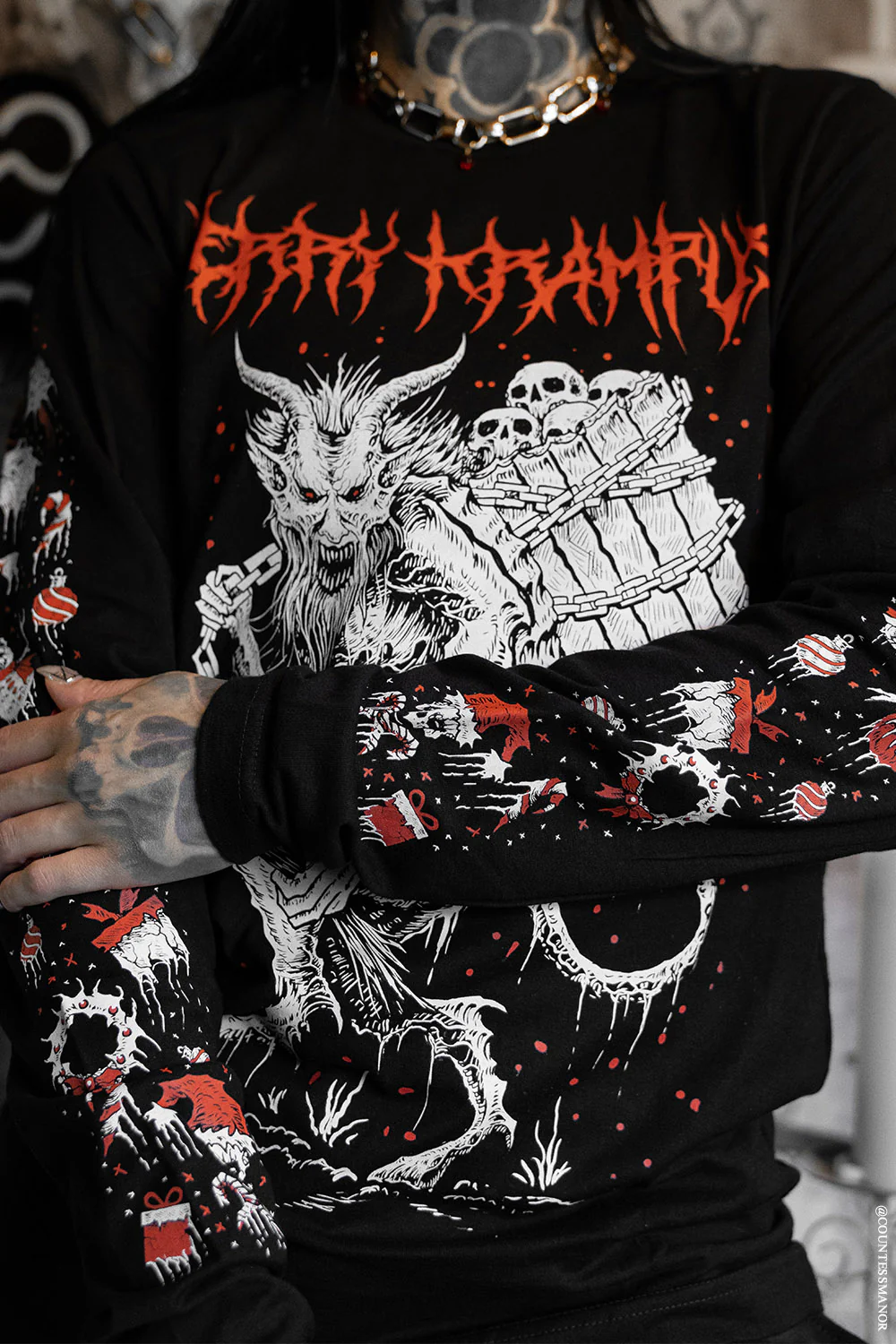 Merry Krampus T-shirt - Image 2