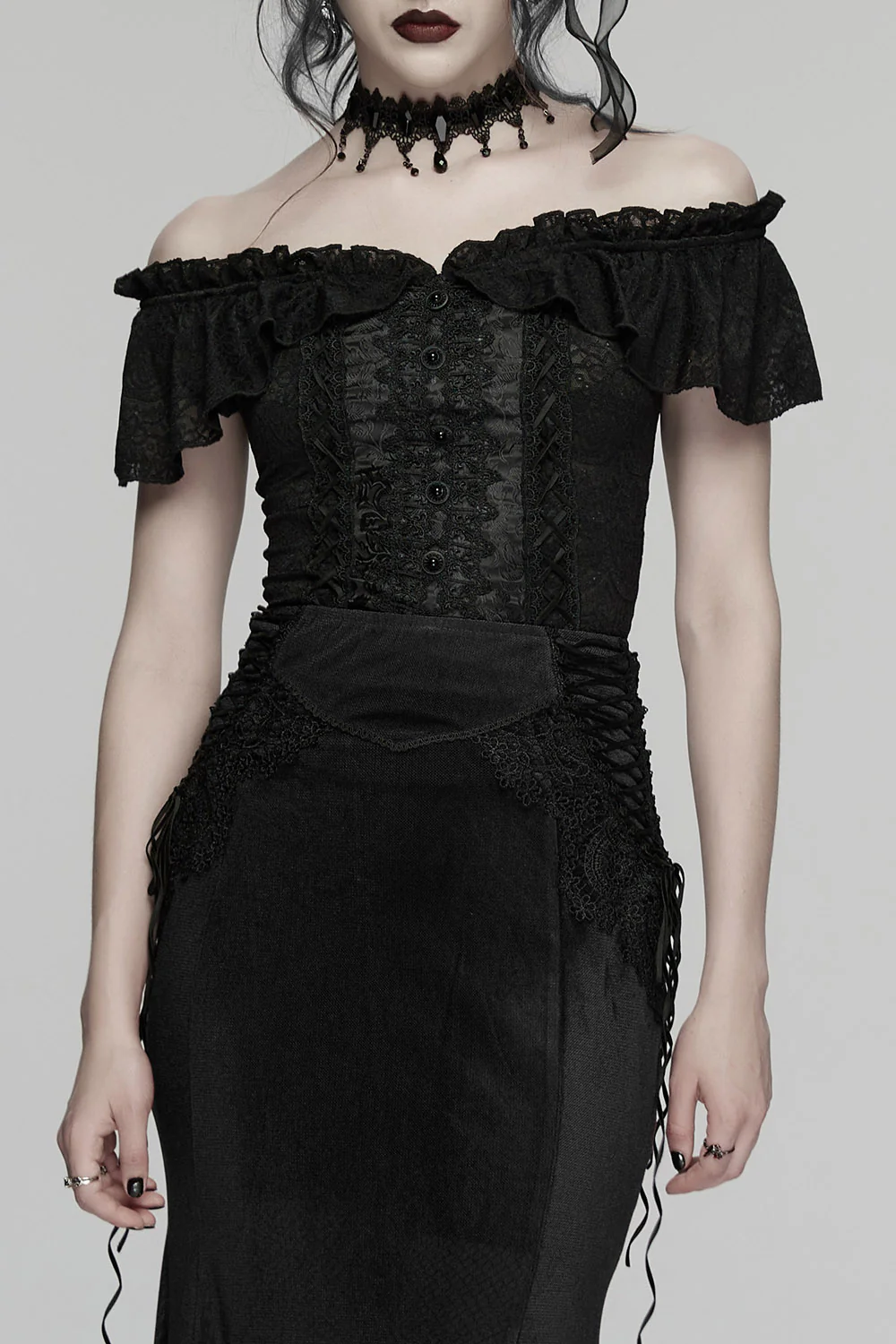 Midnight Serenade Off Shoulder Top