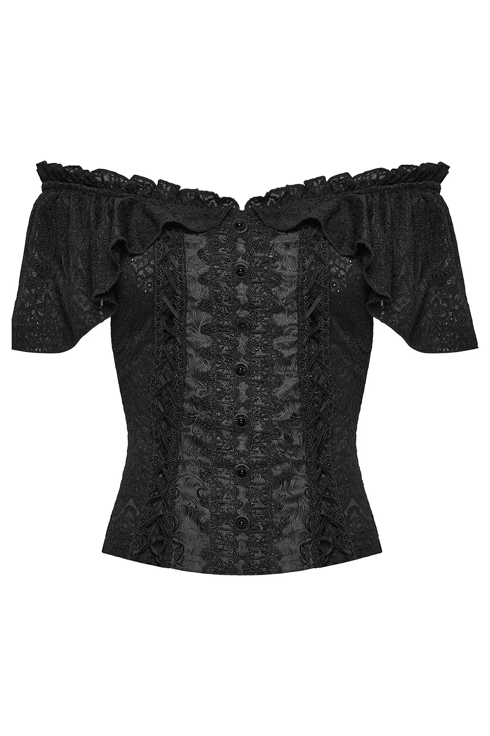 Midnight Serenade Off Shoulder Top - Image 2