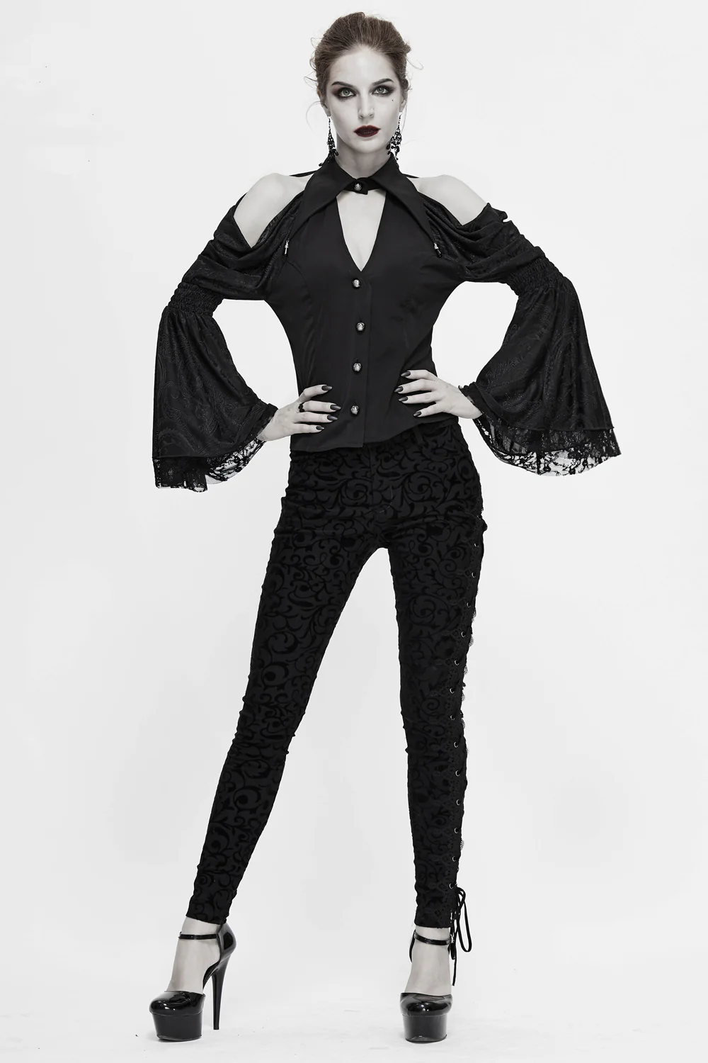 Midnight Spell Brocade Pants - Image 7