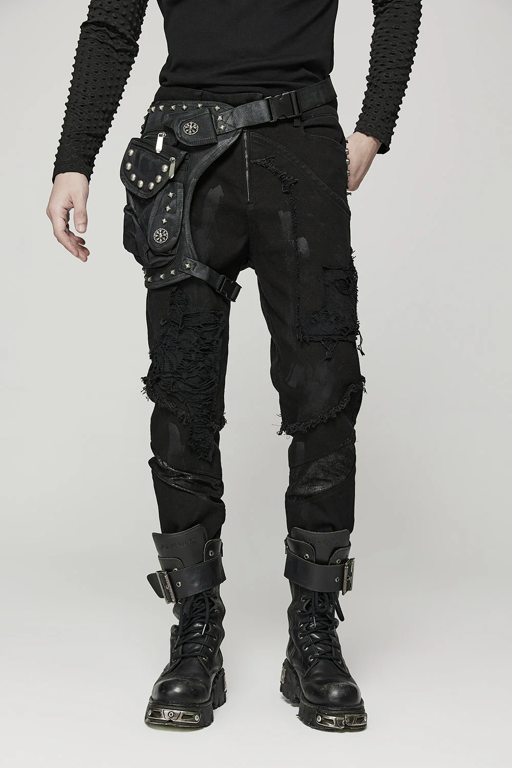 Military Goth Leg Harness Bag [Unisex] - Image 3
