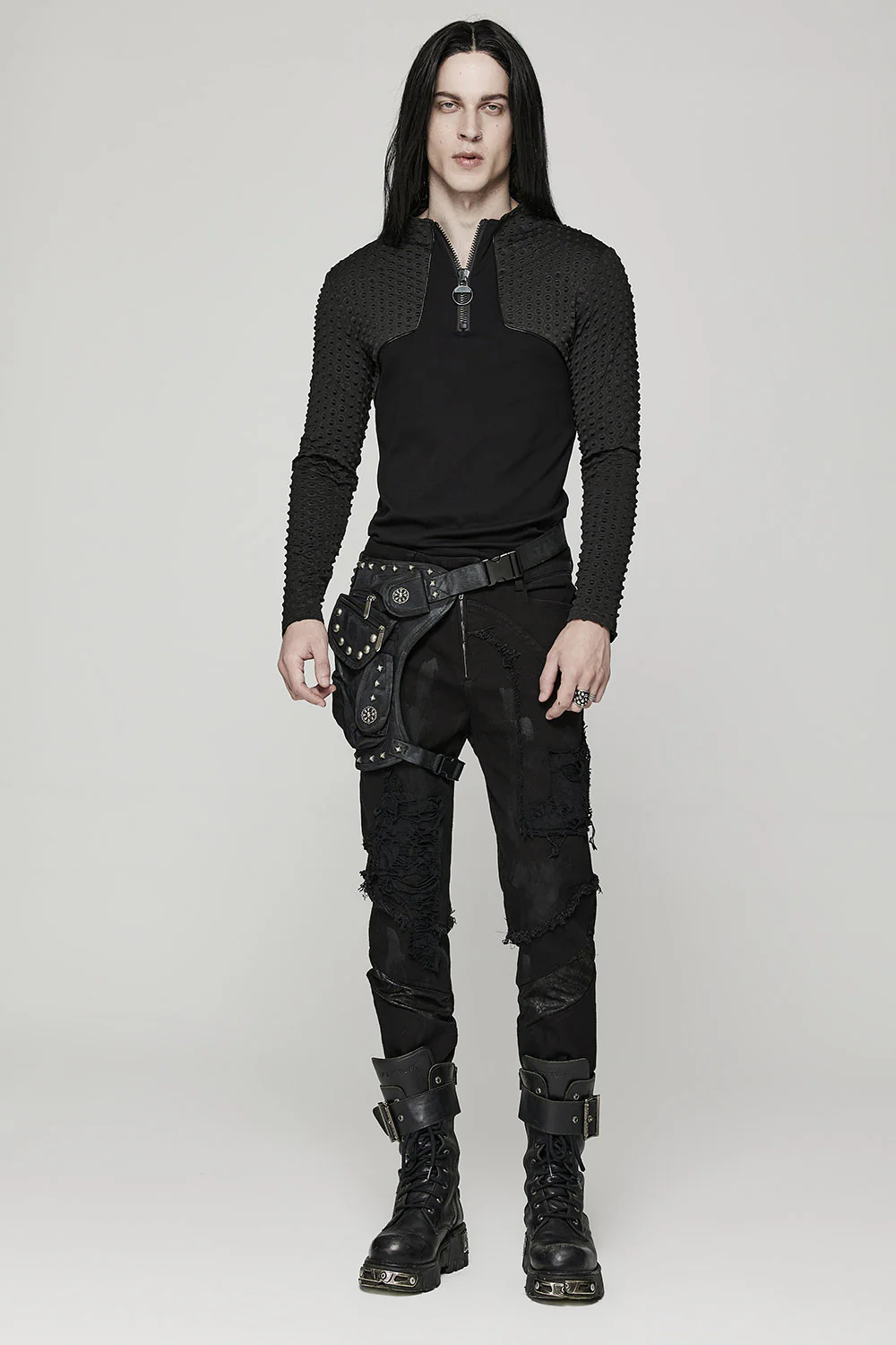 Military Goth Leg Harness Bag [Unisex] - Image 4